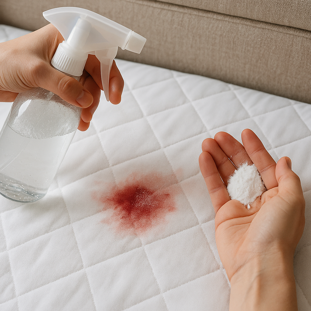 Come togliere le macchie di sangue dai tessuti e dal topper materasso