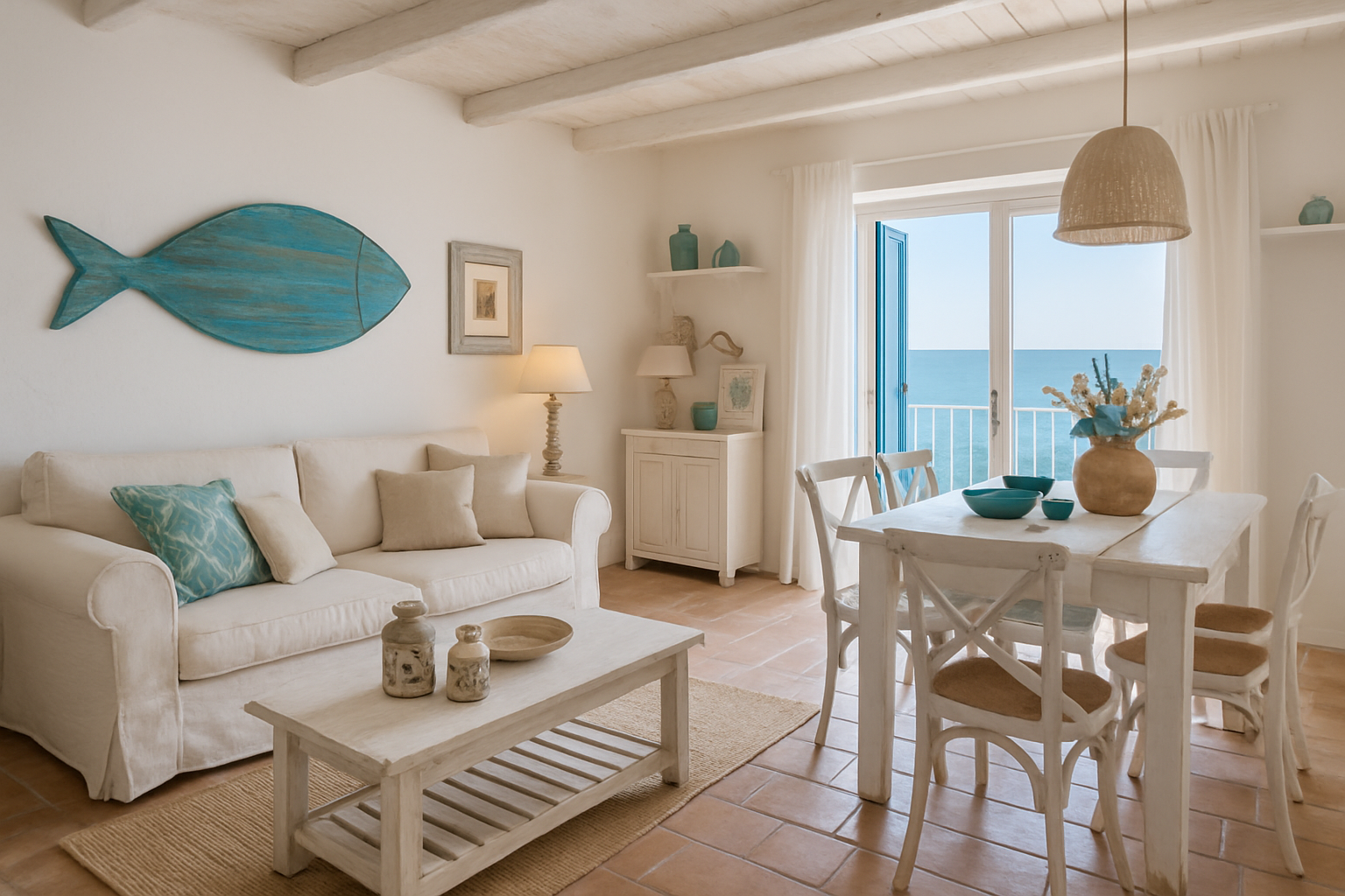 Come trasformare la casa al mare in un rifugio di stile mediterraneo e shabby chic