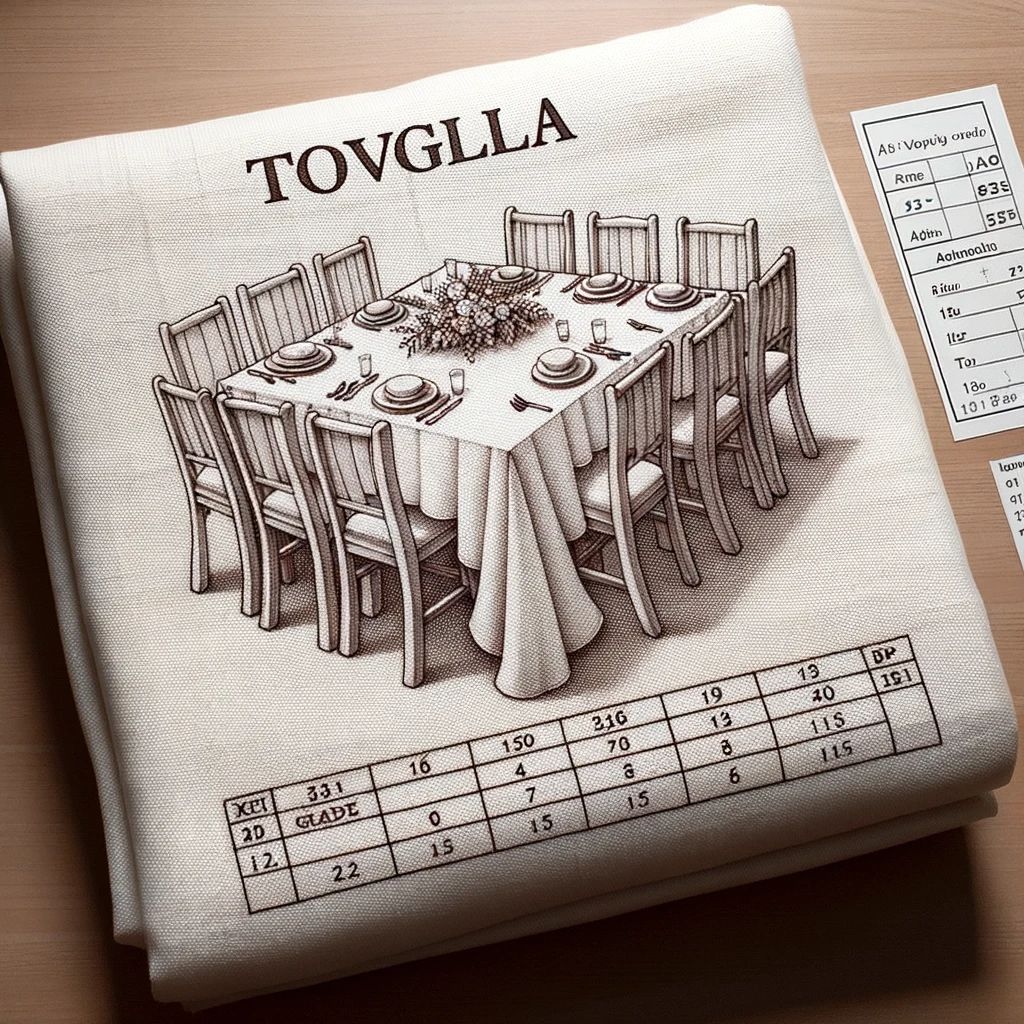 Quanto è lunga una tovaglia da 12 persone?