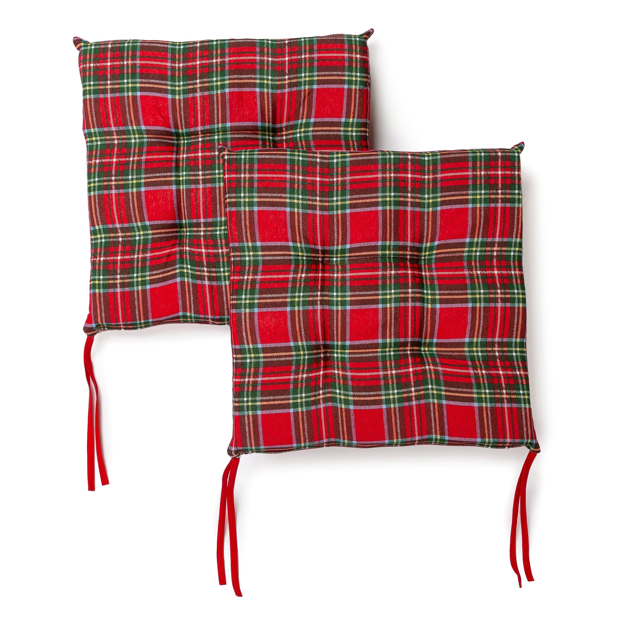 Cuscini Coprisedia 4 Punti Cotone e Poliestere Set da 6 Pezzi Tartan scozzese