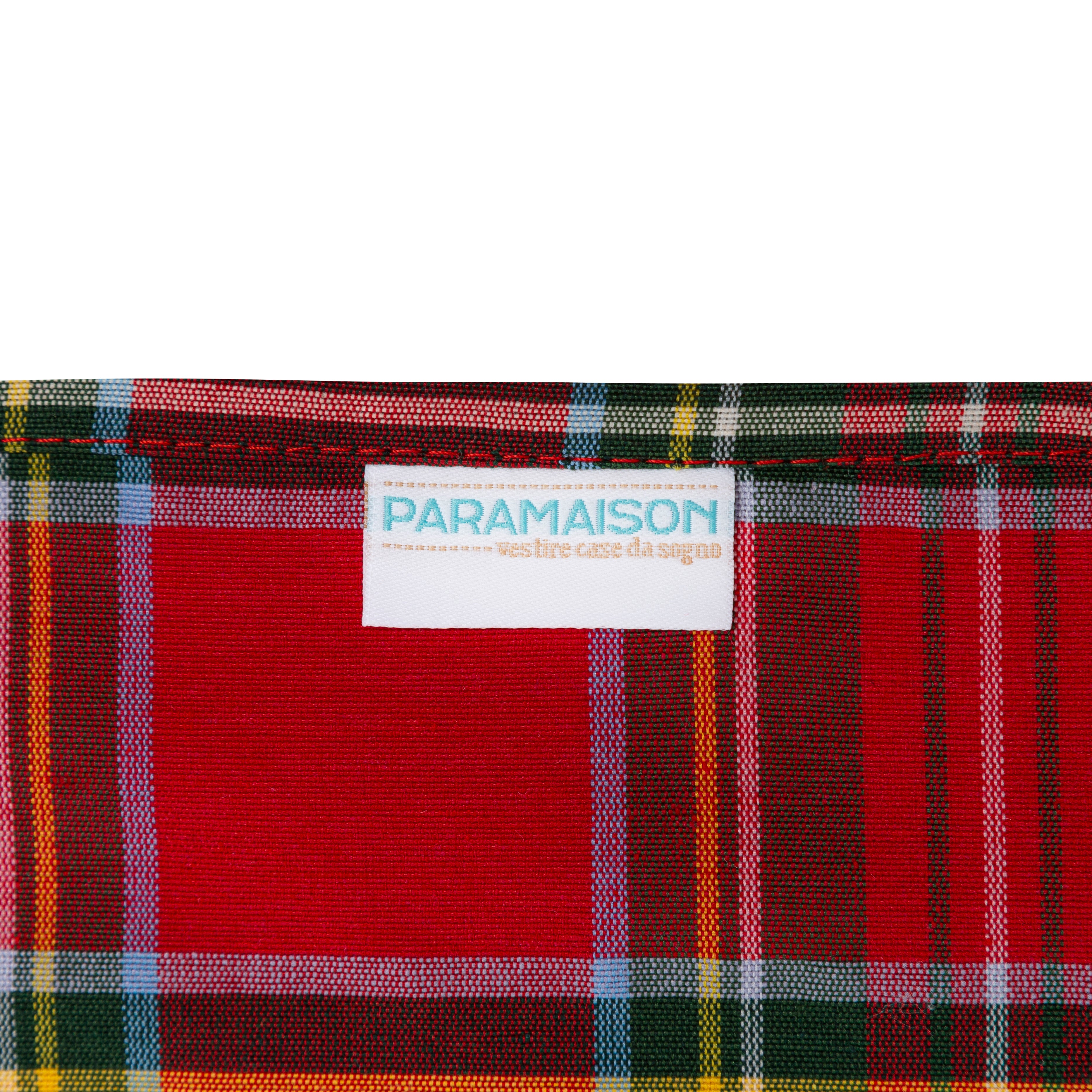 Tovaglia 4 posti 140x140 cm tavoli quadrati stile classico design scozzese linea Tartan