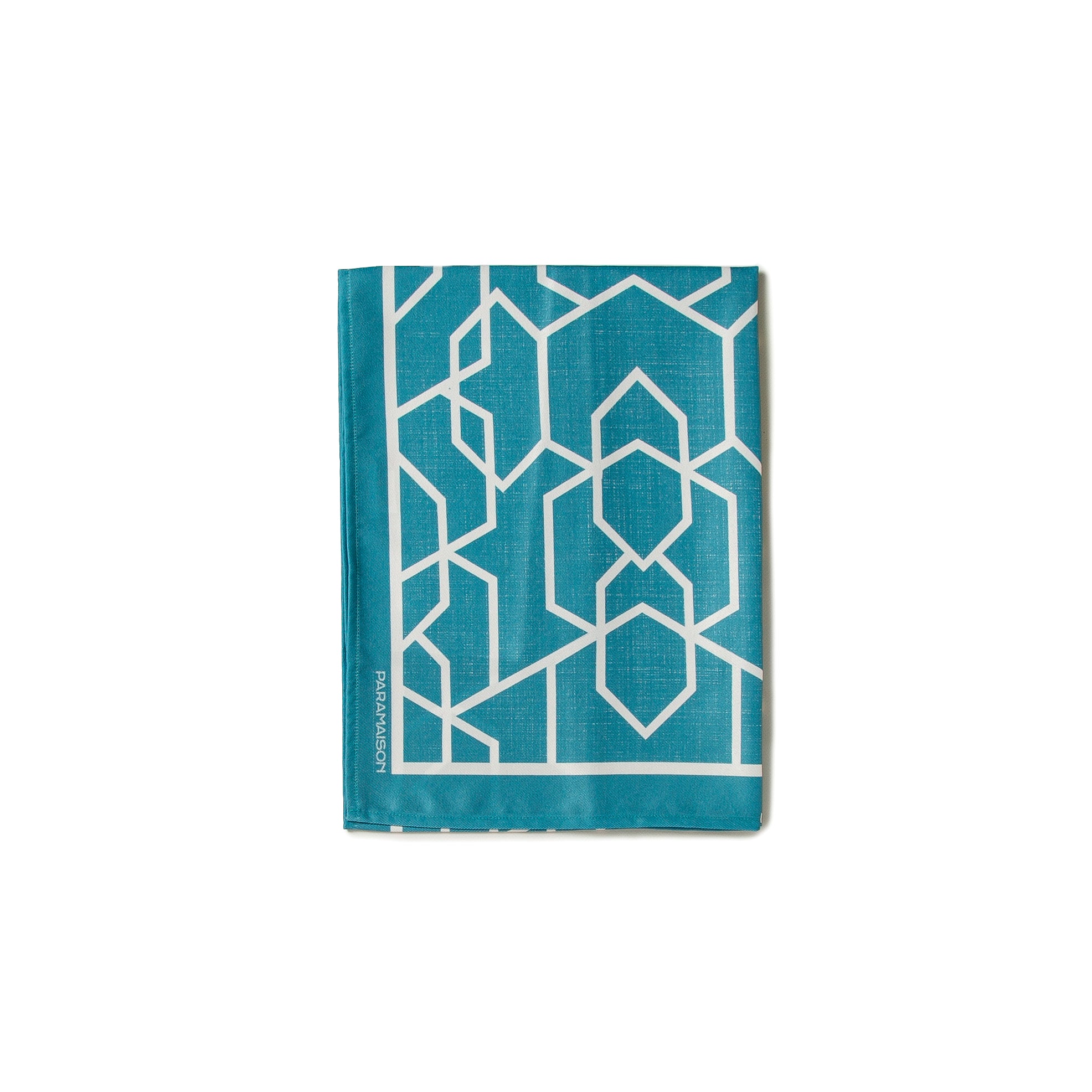 Runner rettangolare 40x140 con orlo in poliestere fantasia geometrico