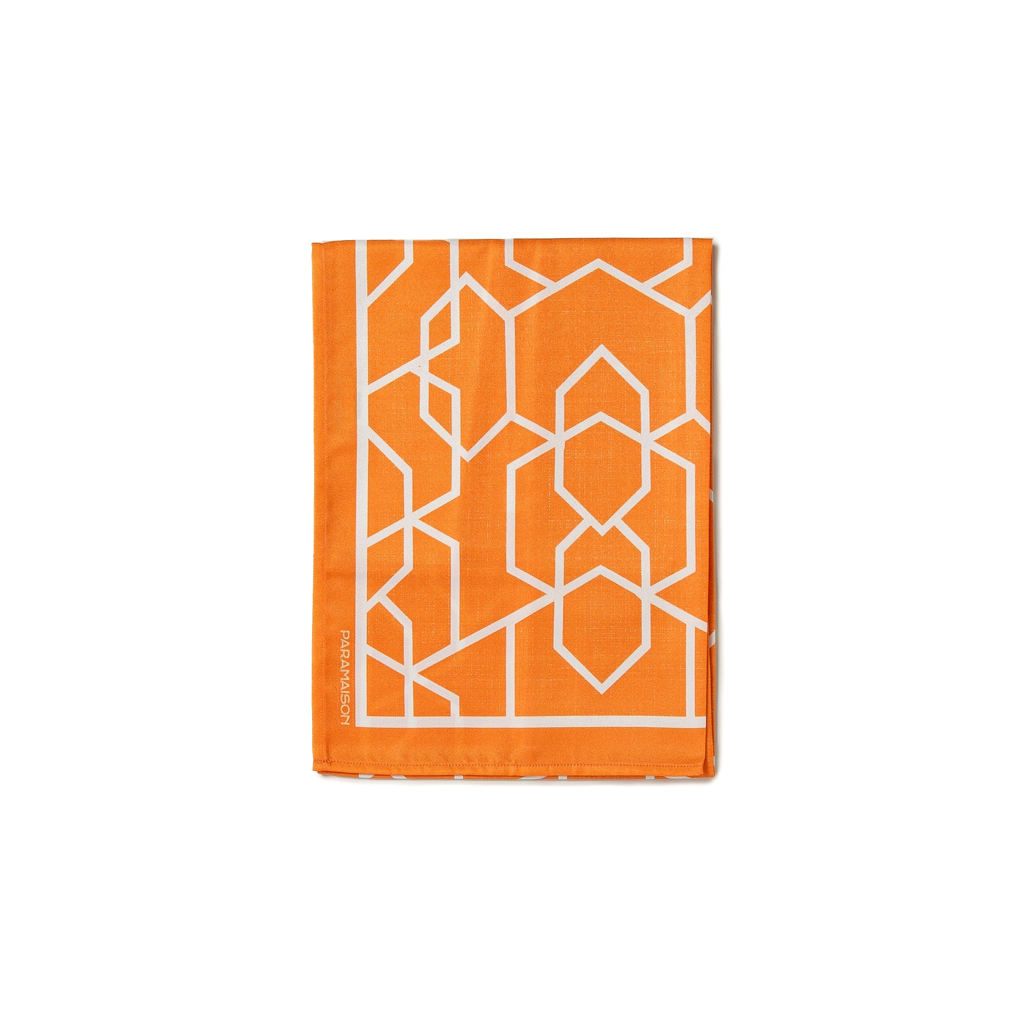 Runner rettangolare 40x140 con orlo in poliestere fantasia geometrico