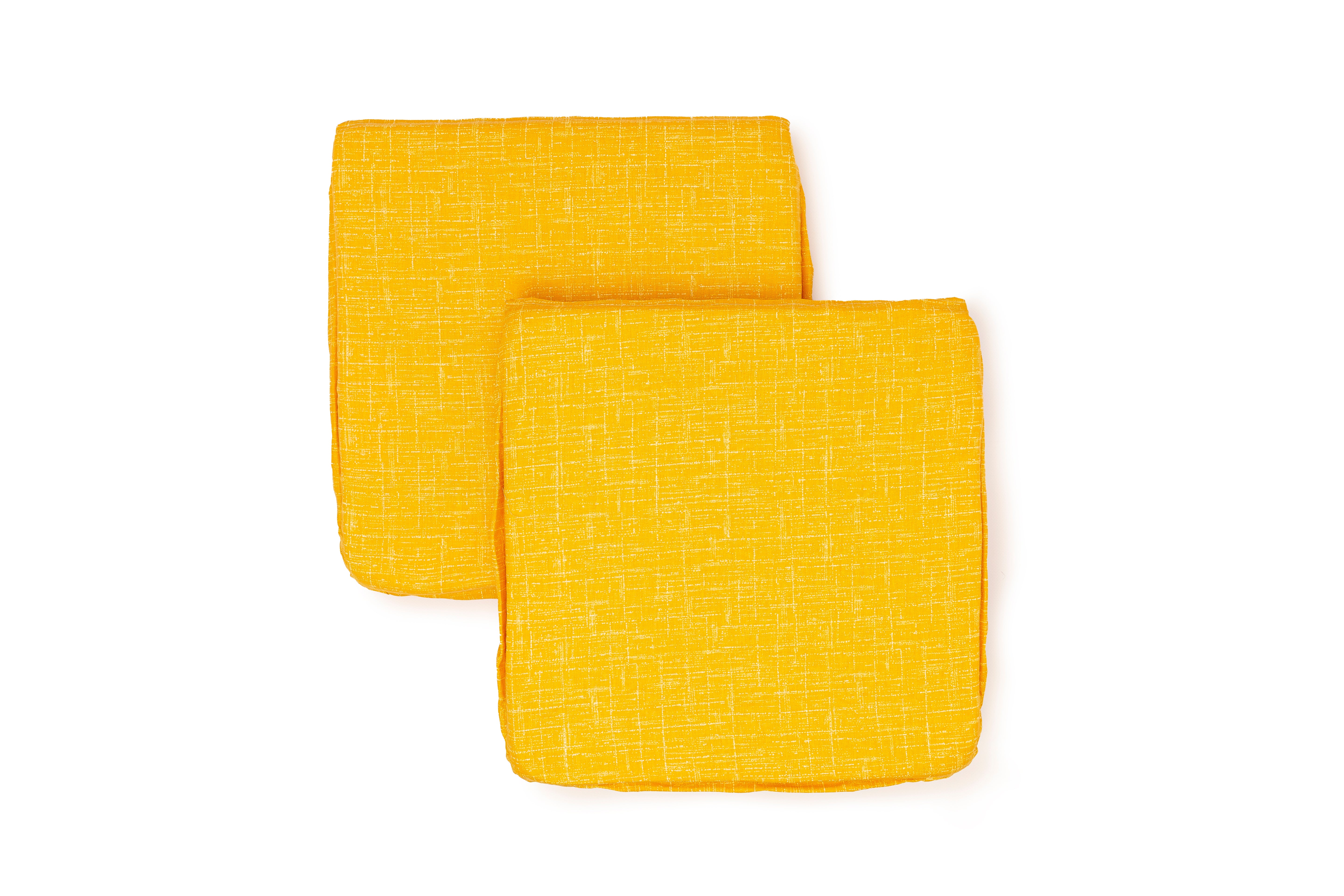 Cuscini Coprisedia Shabby Chic 40x40 Set da 2 pezzi Imbottito con Fascia Elastica Sfoderabile