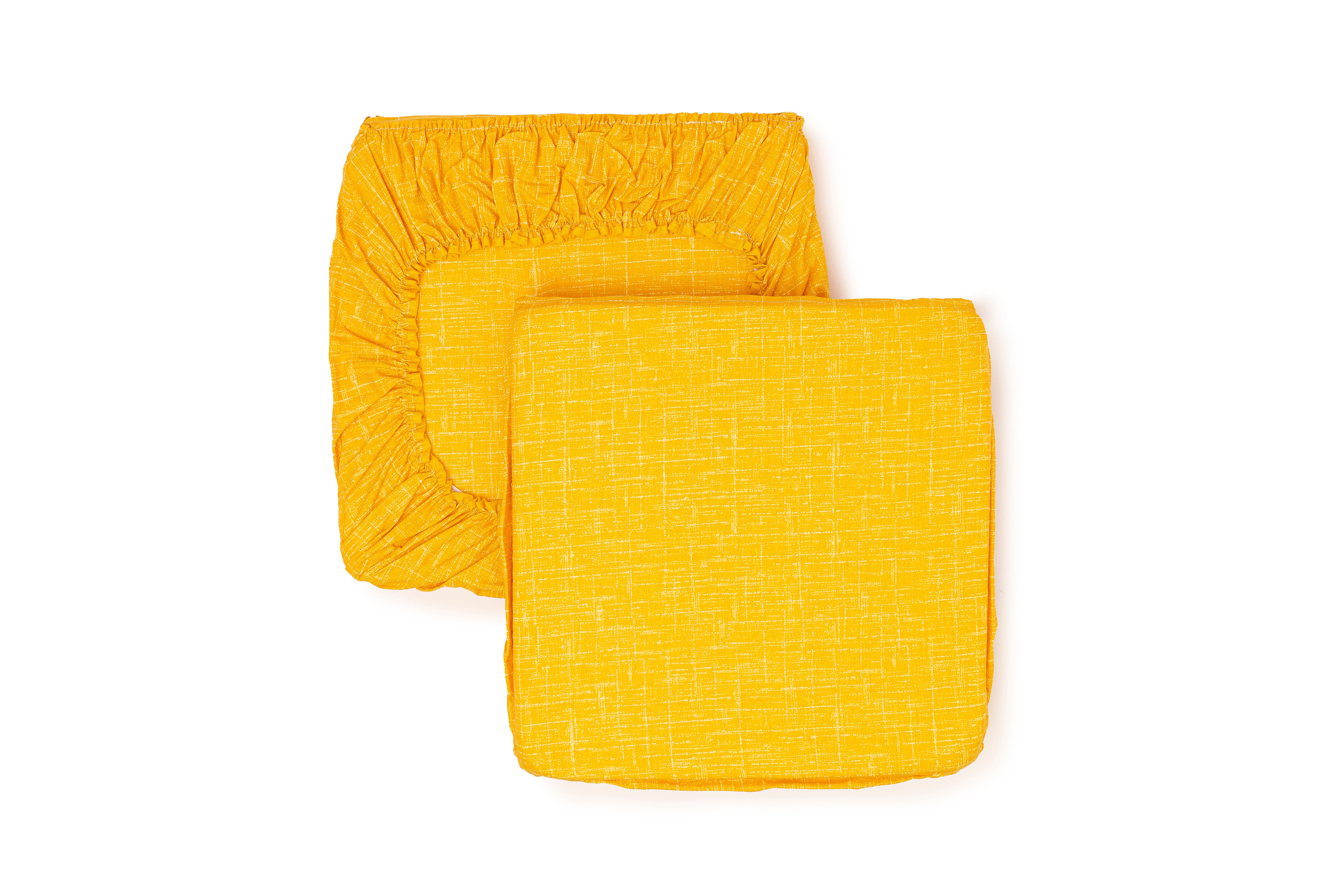 Cuscini Coprisedia Shabby Chic 40x40 Set da 2 pezzi Imbottito con Fascia Elastica Sfoderabile