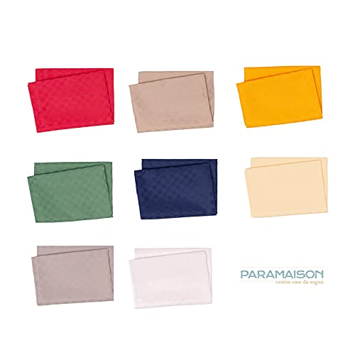 Tovaglia da tavola antimacchia 24 posti 140x450cm moderna poliestere impermeabile linea Damina