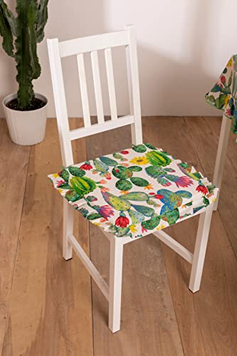 Cuscini Coprisedia con riccio 40x40 con zip sfoderabile Shabby Chic Country