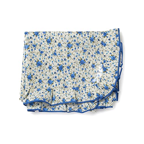 Tovaglia rotonda diametro 130 cm poliestere e cotone plastificata con volant linea Provenzale