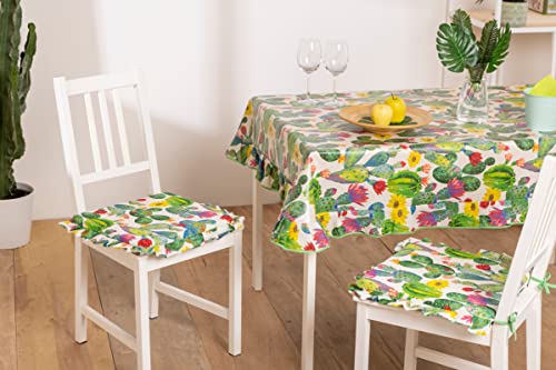 Cuscini Coprisedia con riccio 40x40 con zip sfoderabile Shabby Chic Country