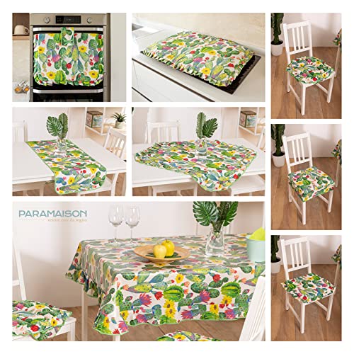 Tovaglia 6 posti 140x170 elegante rettangolare misto cotone e poliestere Linea Shabby Chic