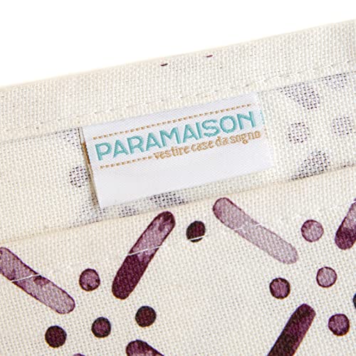 Tovaglia stampata 140x240 12 posti elegante in offerta linea Plums