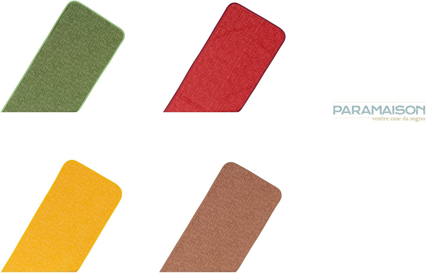 Runner rettangolare 40x140 in cotone e poliestere Shabby Chic serie Unito