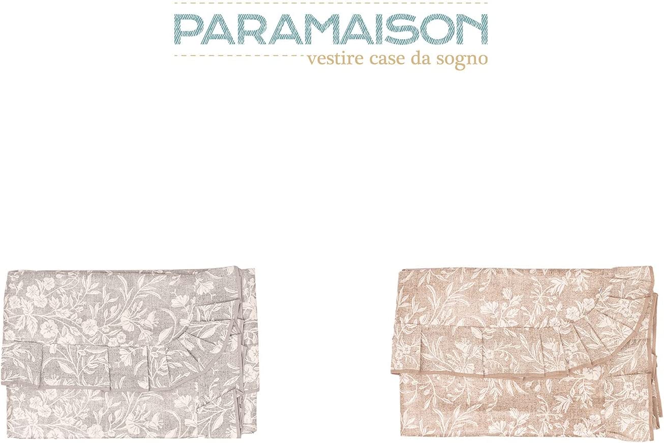 Tovaglia quadrata 4 posti 150x150 plastificata Antimacchia Impermeabile fantasia Edera linea Shabby Chic