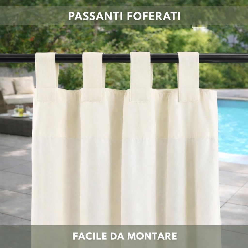 Tenda Gazebo Idrorepellente e resistente 150x220 cm Tenda da Esterno con 5 Passanti 100% Made in Italy Vari colori