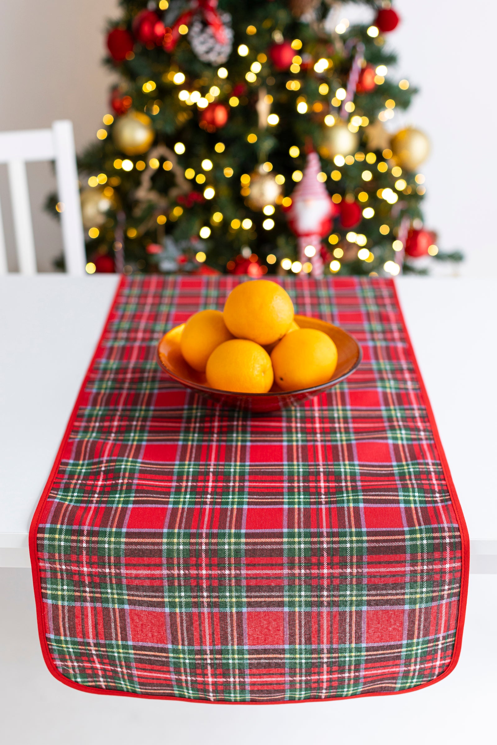 Runner Natalizio Tartan Centrotavola Rettangolare Soggiorno Cucina Salotto Credenza Addobbi Natale per Cucina Ottima Idea Regalo 40x140 cm