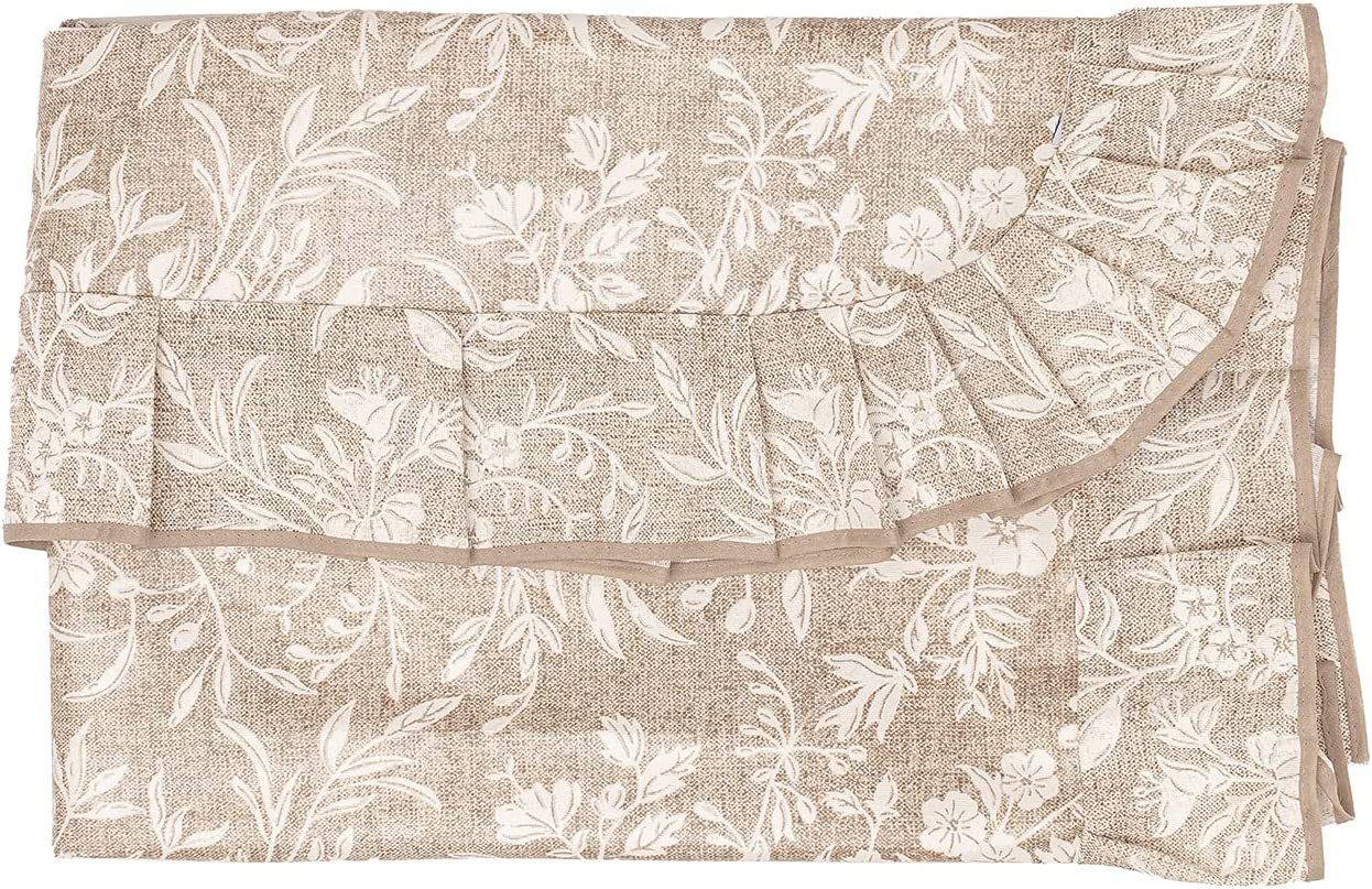 Tovaglia 12 posti 140x230 cm Copritavola Plastificata Stile Shabby Chic Antimacchia Impermeabile Edera