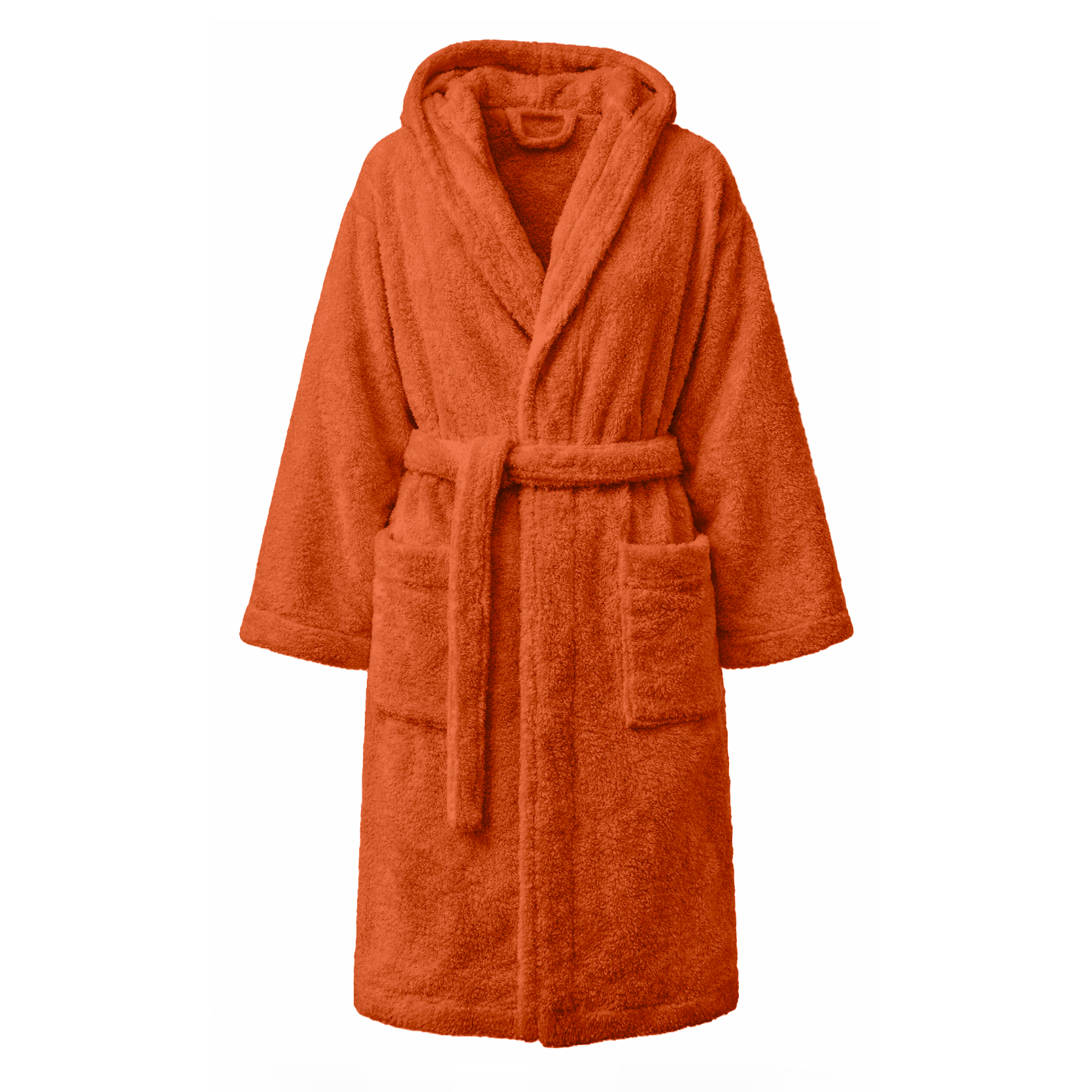 Accappatoio Uomo Donna Marte 100% Cotone Spugna 420 g/m² con Cappuccio Tasche e Cintura Morbido Assorbente Taglie S XXL Vari Colori