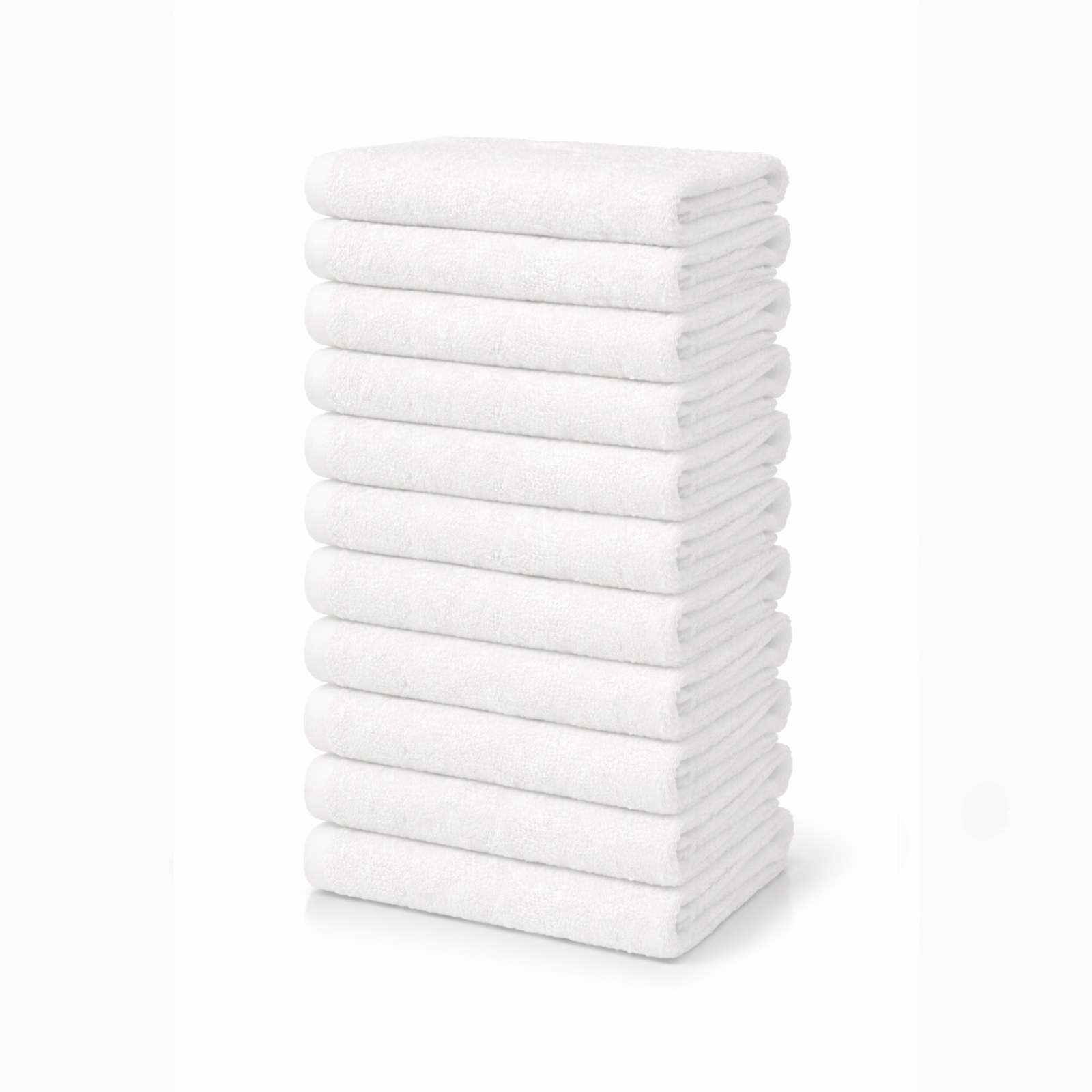 Asciugamani Piccoli in Spugna di Cotone 50x30 cm 420 gr/m² – Professionali per Barbiere, Parrucchiere, Centro Estetico e Palestra – Bianco e Nero