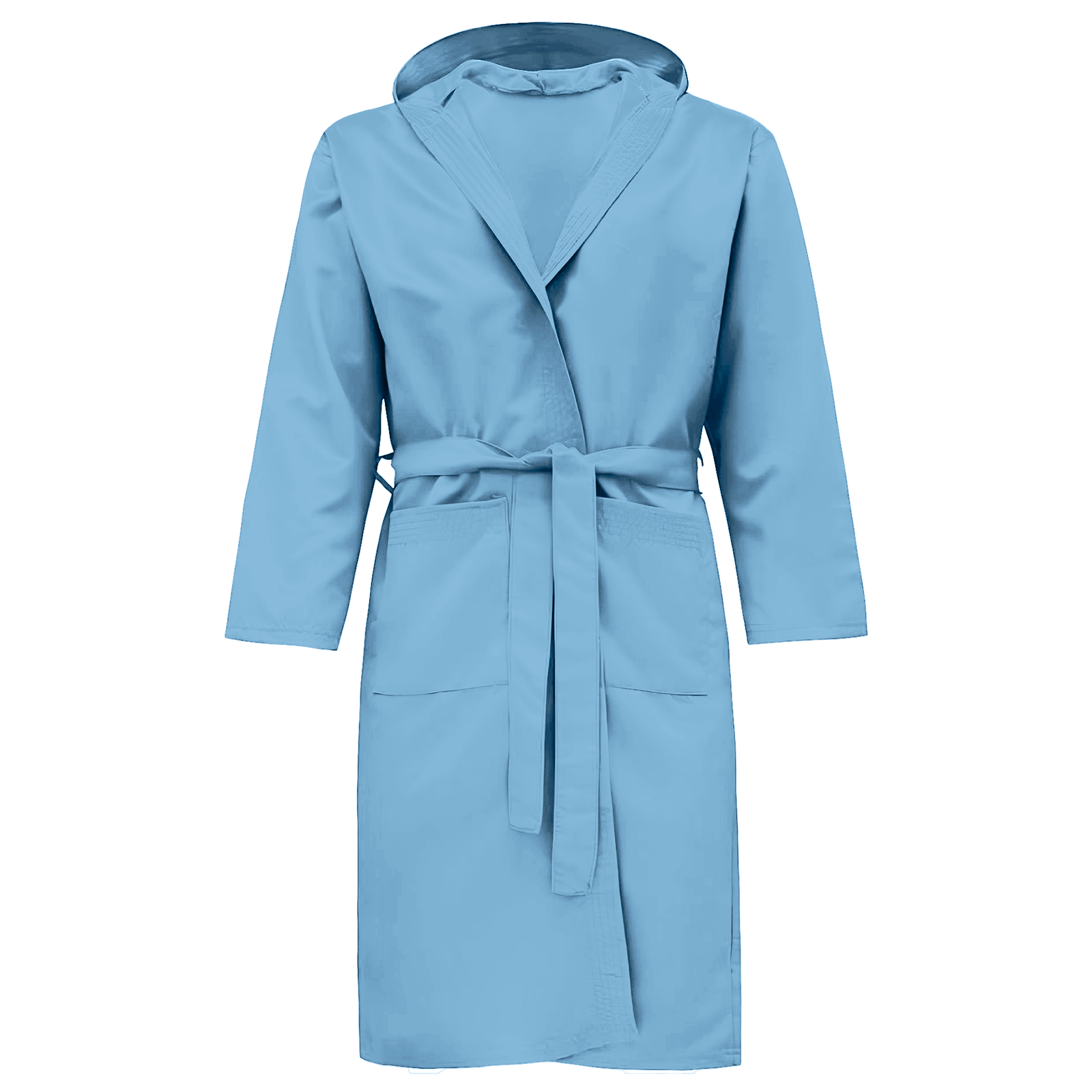 Accappatoio Microfibra con Cappuccio Tasche e Cintura Uomo Donna Vari colori