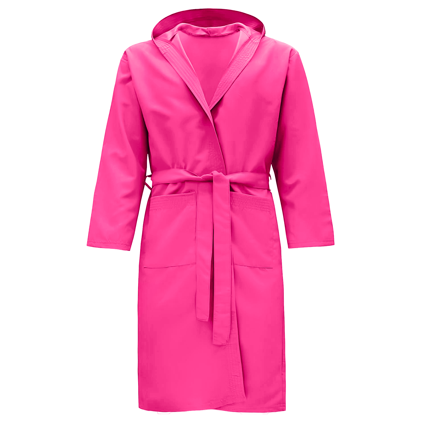 Accappatoio Microfibra con Cappuccio Tasche e Cintura Uomo Donna Vari colori