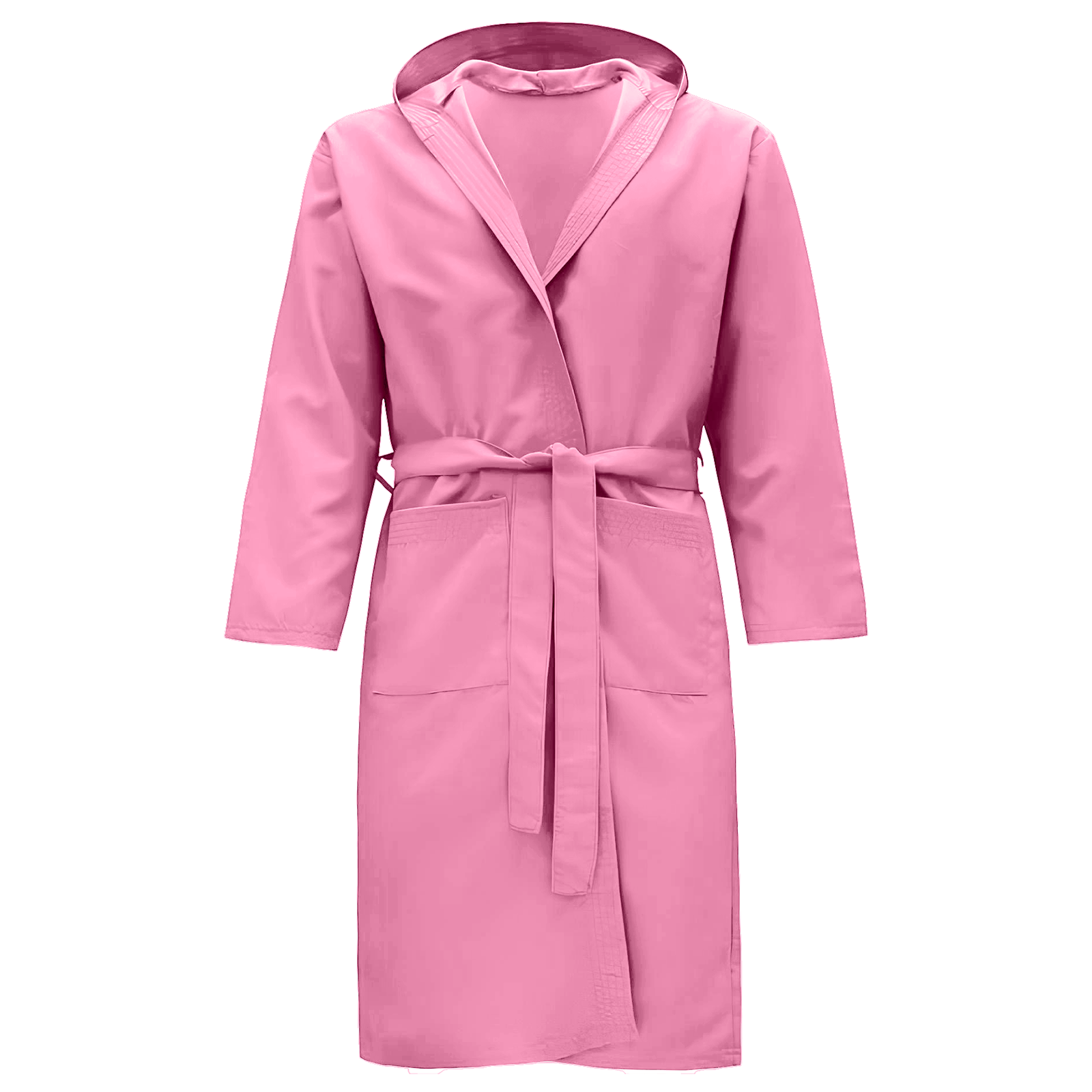 Accappatoio Microfibra con Cappuccio Tasche e Cintura Uomo Donna Vari colori