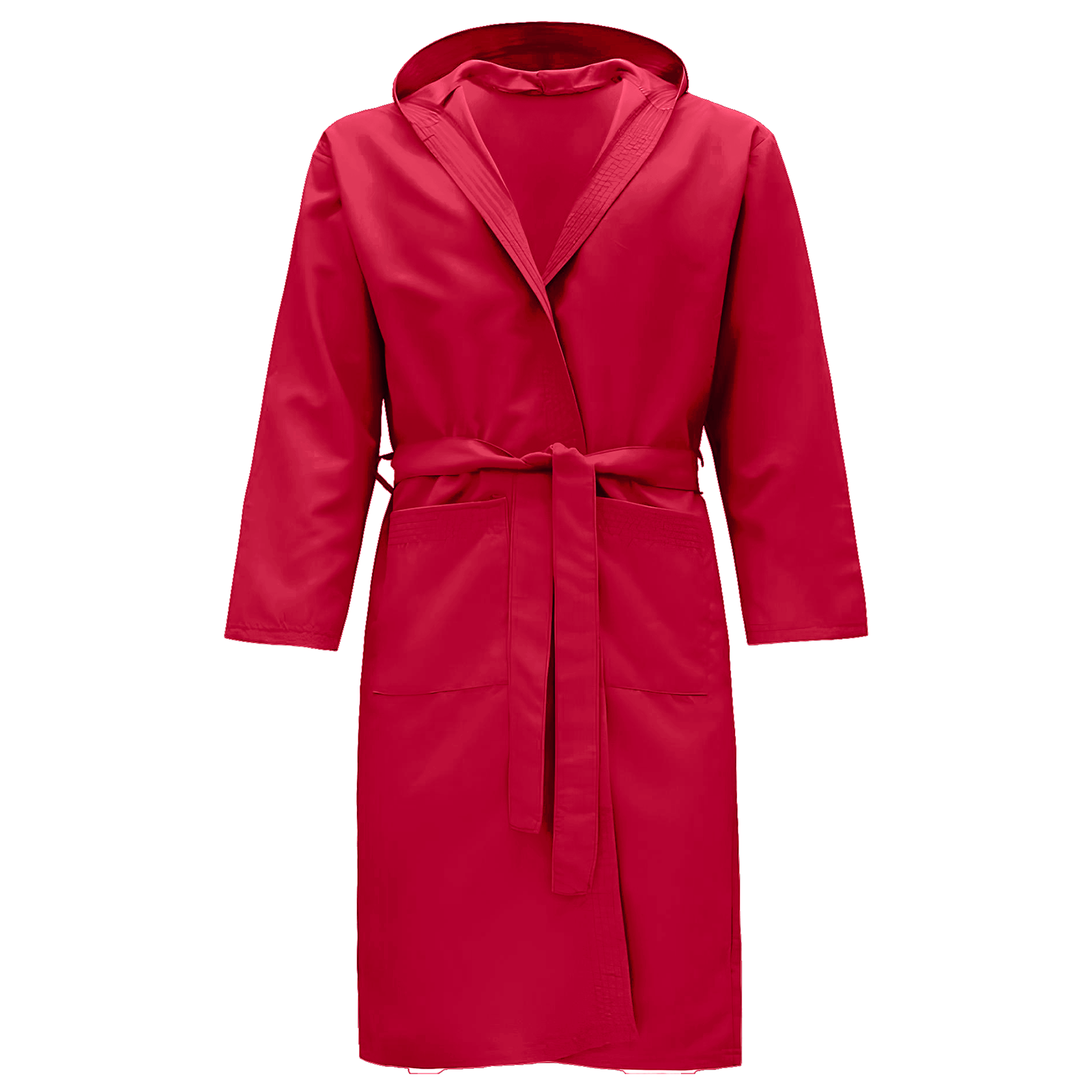 Accappatoio Microfibra con Cappuccio Tasche e Cintura Uomo Donna Vari colori