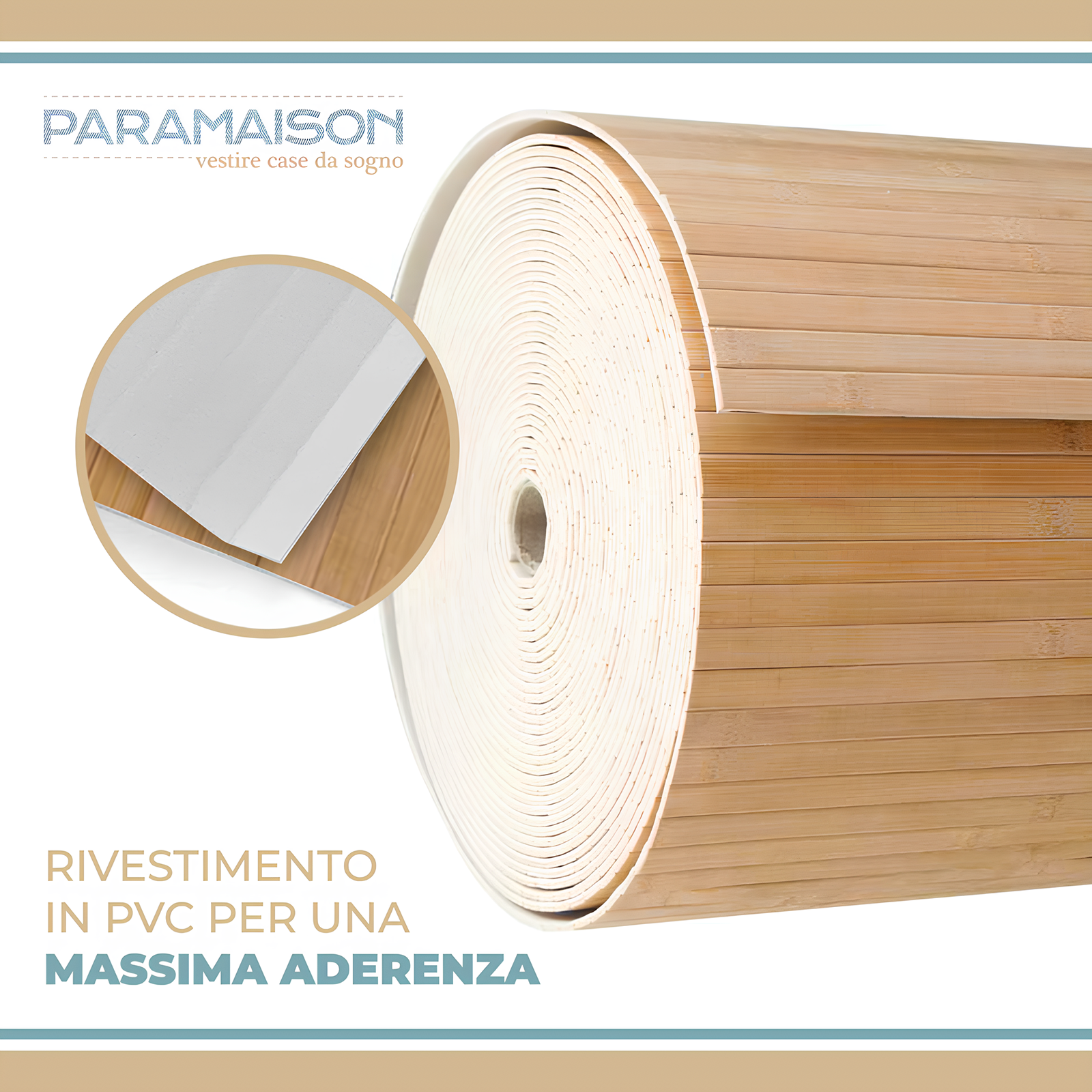 Tappeto Passatoia cucina a metraggio in bamboo Cucina Antiscivolo Lavabile Antimacchia Multiuso