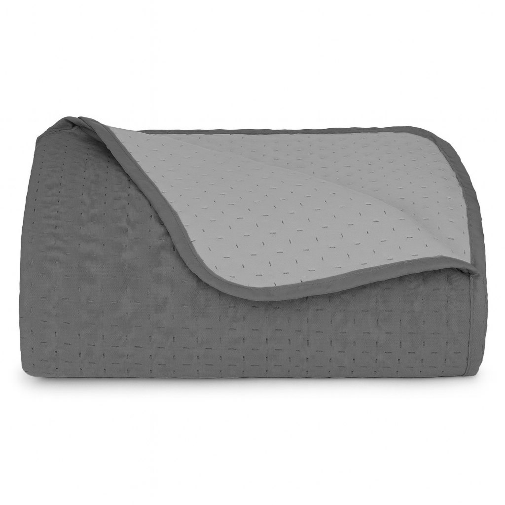 Trapuntino Copriletto Bicolor Double Face 210x270 In Microfibra Morbida con Trapuntatura Termosaldata Made in Italy per Letto Una Piazza e Mezza My Lady