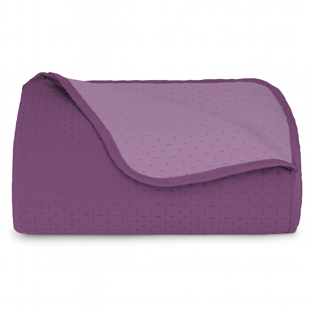 Trapuntino Copriletto Bicolor Double Face 210x270 In Microfibra Morbida con Trapuntatura Termosaldata Made in Italy per Letto Una Piazza e Mezza My Lady