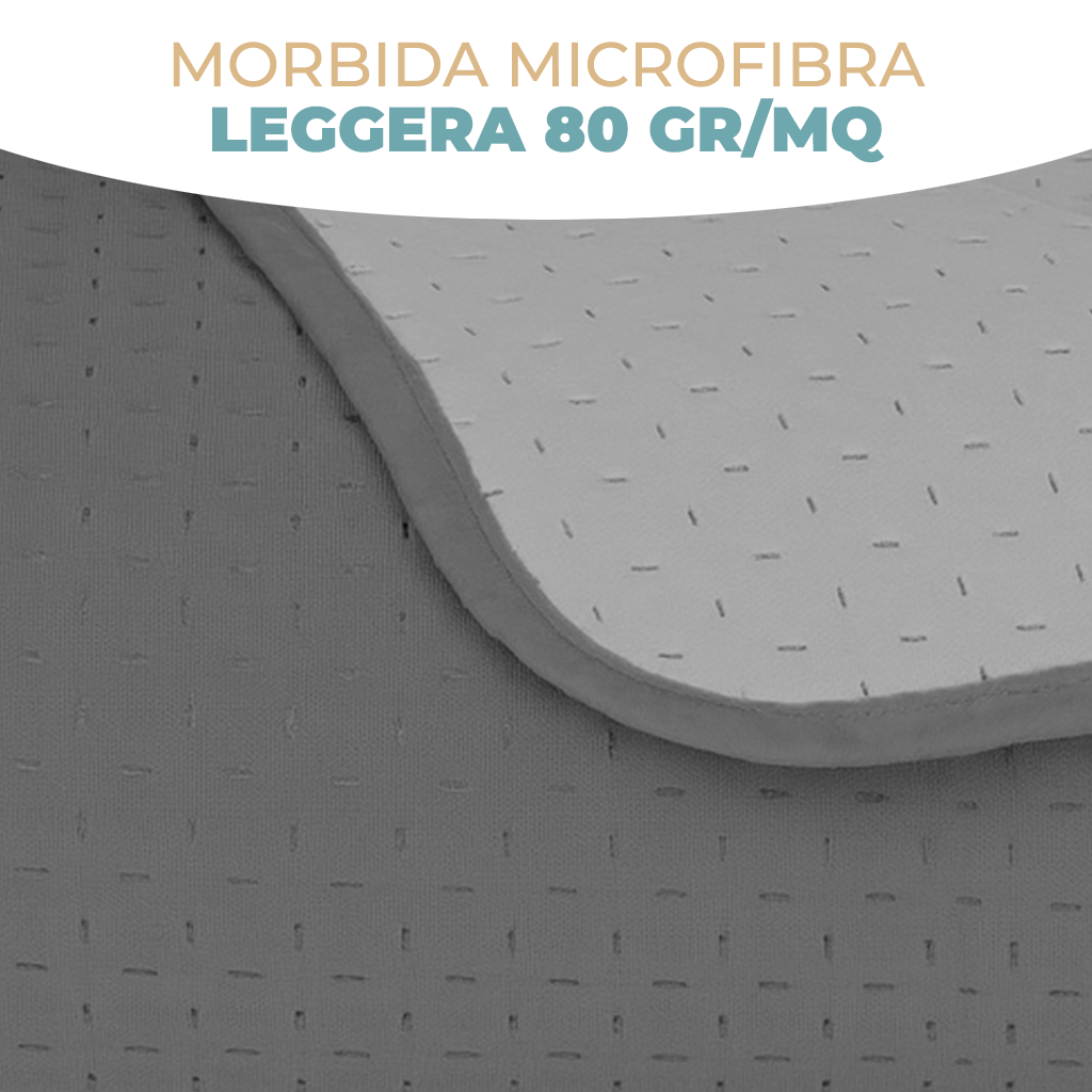 Trapuntino Copriletto Bicolor Double Face 210x270 In Microfibra Morbida con Trapuntatura Termosaldata Made in Italy per Letto Una Piazza e Mezza My Lady