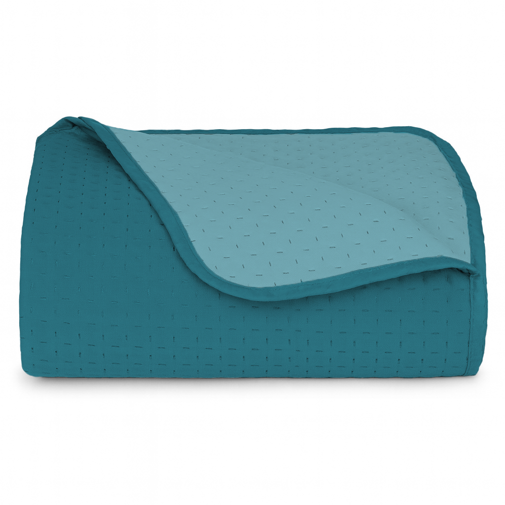 Trapuntino Copriletto Bicolor Double Face 210x270 In Microfibra Morbida con Trapuntatura Termosaldata Made in Italy per Letto Una Piazza e Mezza My Lady
