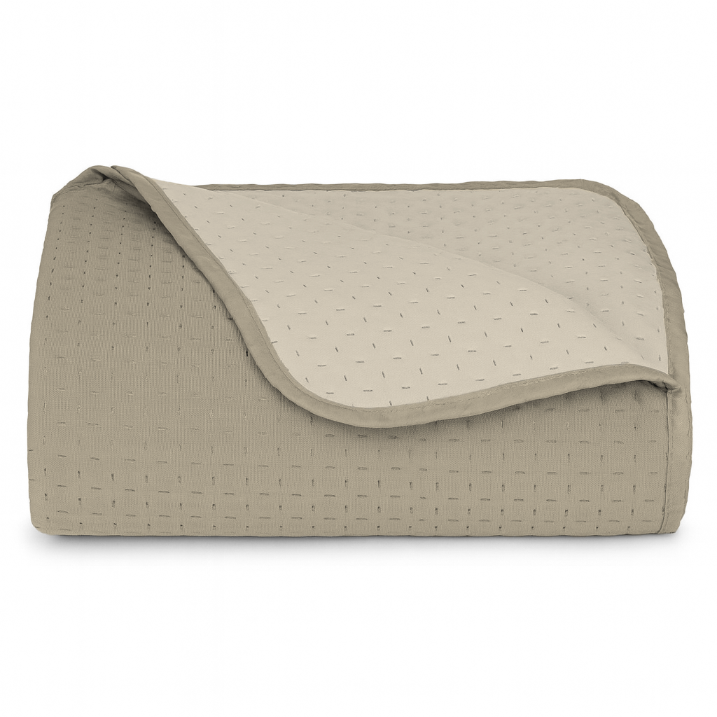 Trapuntino Copriletto Bicolor Double Face 210x270 In Microfibra Morbida con Trapuntatura Termosaldata Made in Italy per Letto Una Piazza e Mezza My Lady