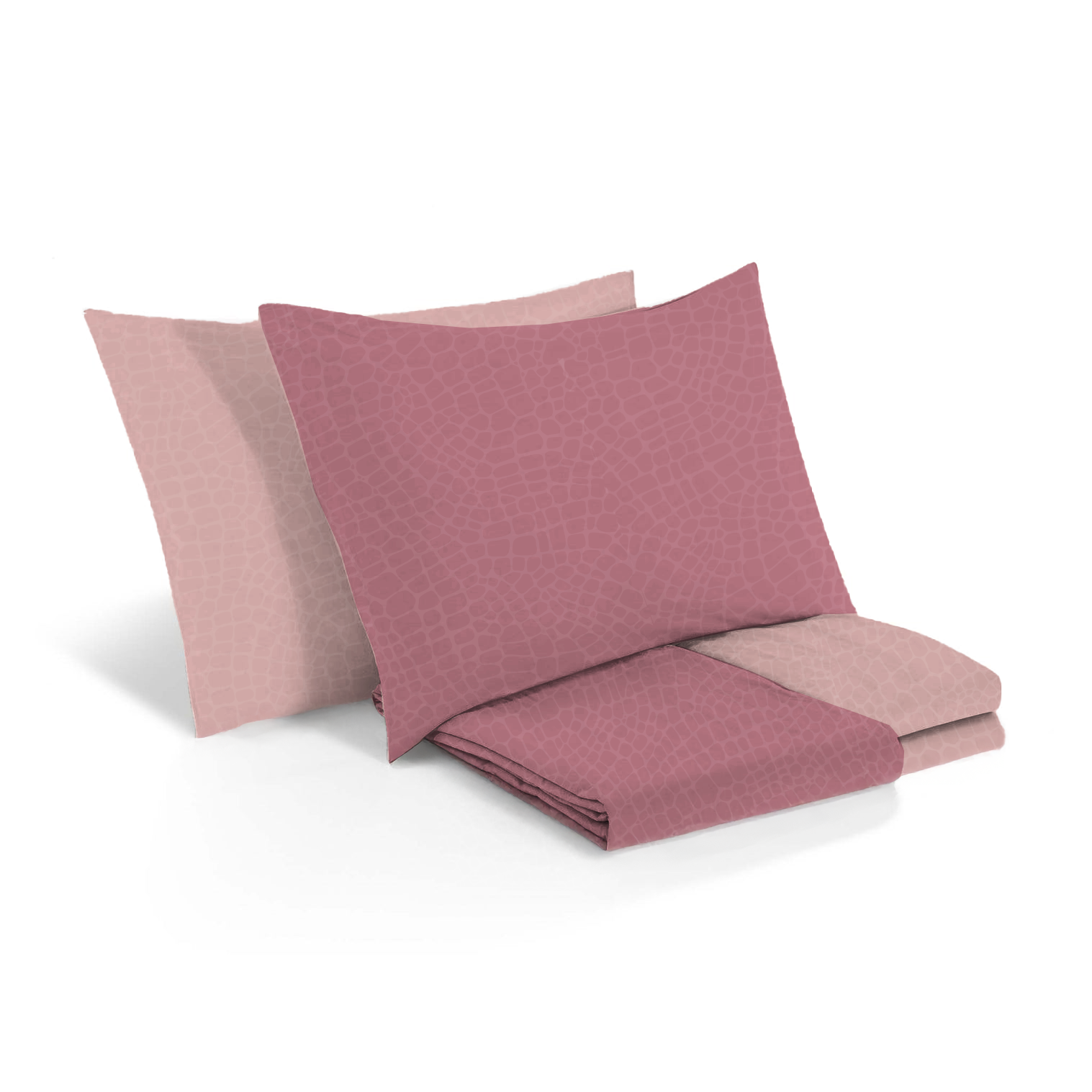 Copripiumino Singolo 155x200 cm in Microfibra Bicolore vari colori per letto una piazza Cromo