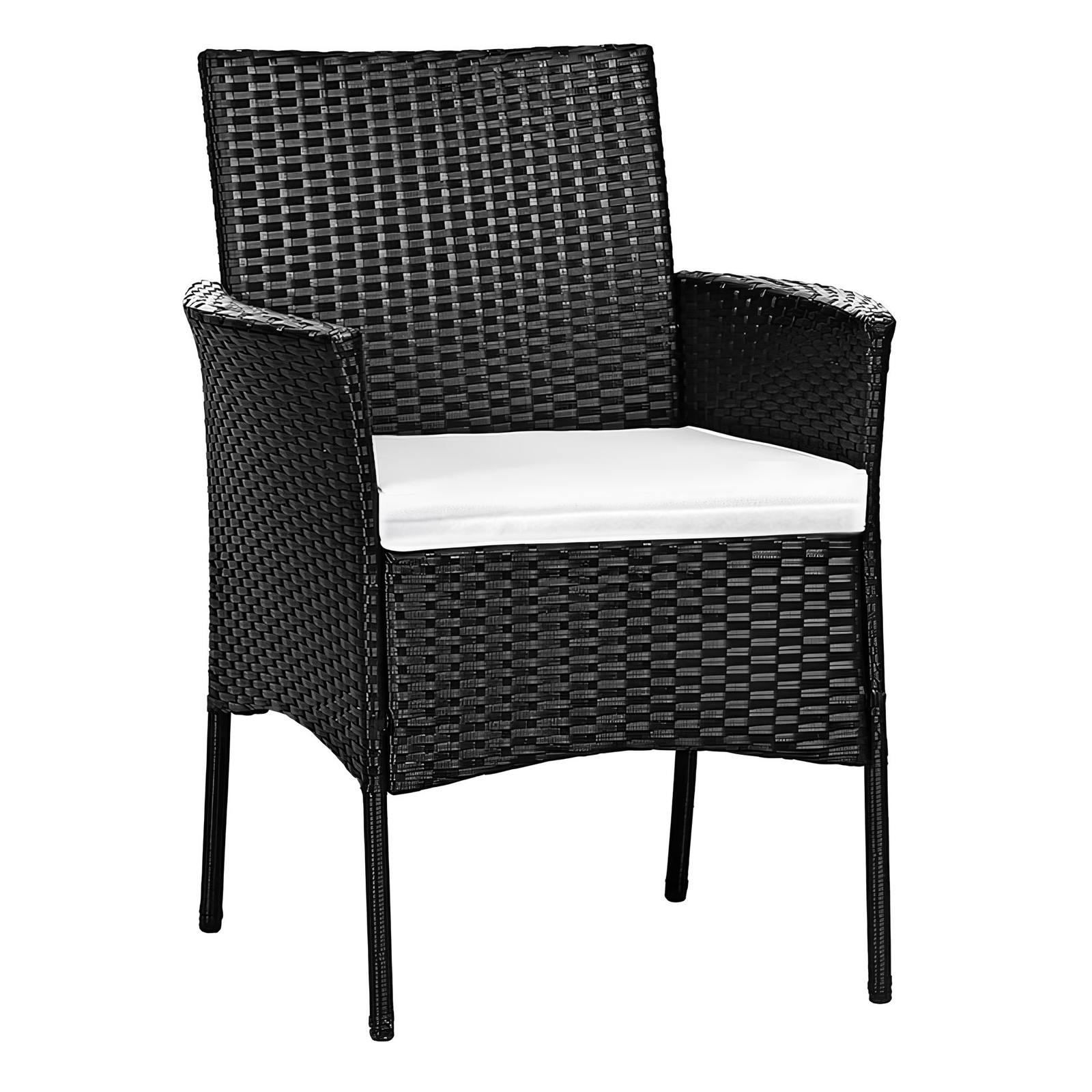 Set 4 Cuscini da Esterno per Salottino in Rattan 58×51 cm – Sfoderabili, Tessuto in Poliestere, Spessore 5 cm, Made in Italy