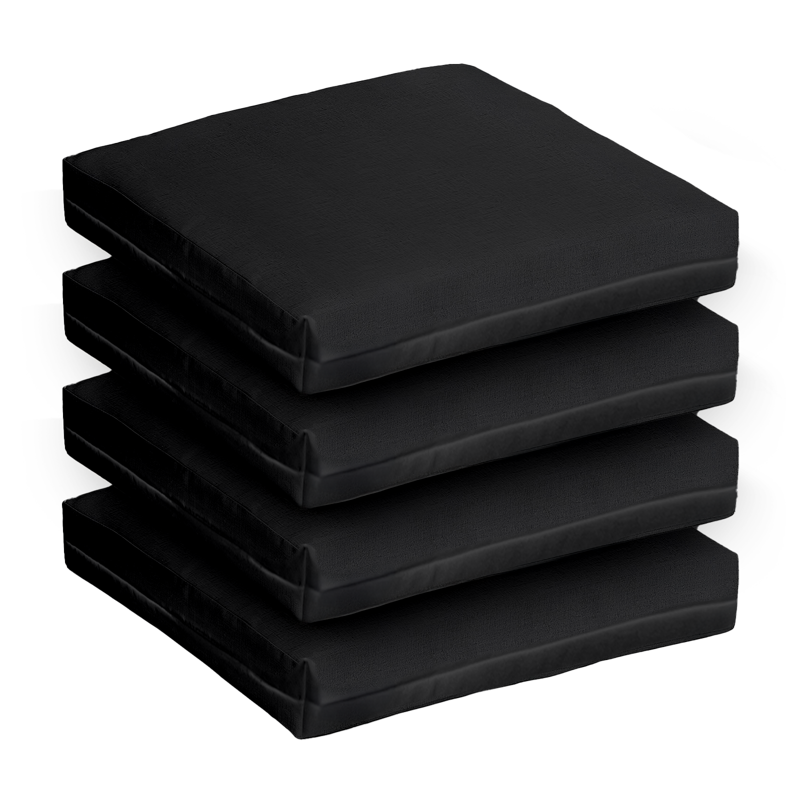 Set 4 Cuscini da Esterno per Salottino in Rattan 58×51 cm – Sfoderabili, Tessuto in Poliestere, Spessore 5 cm, Made in Italy