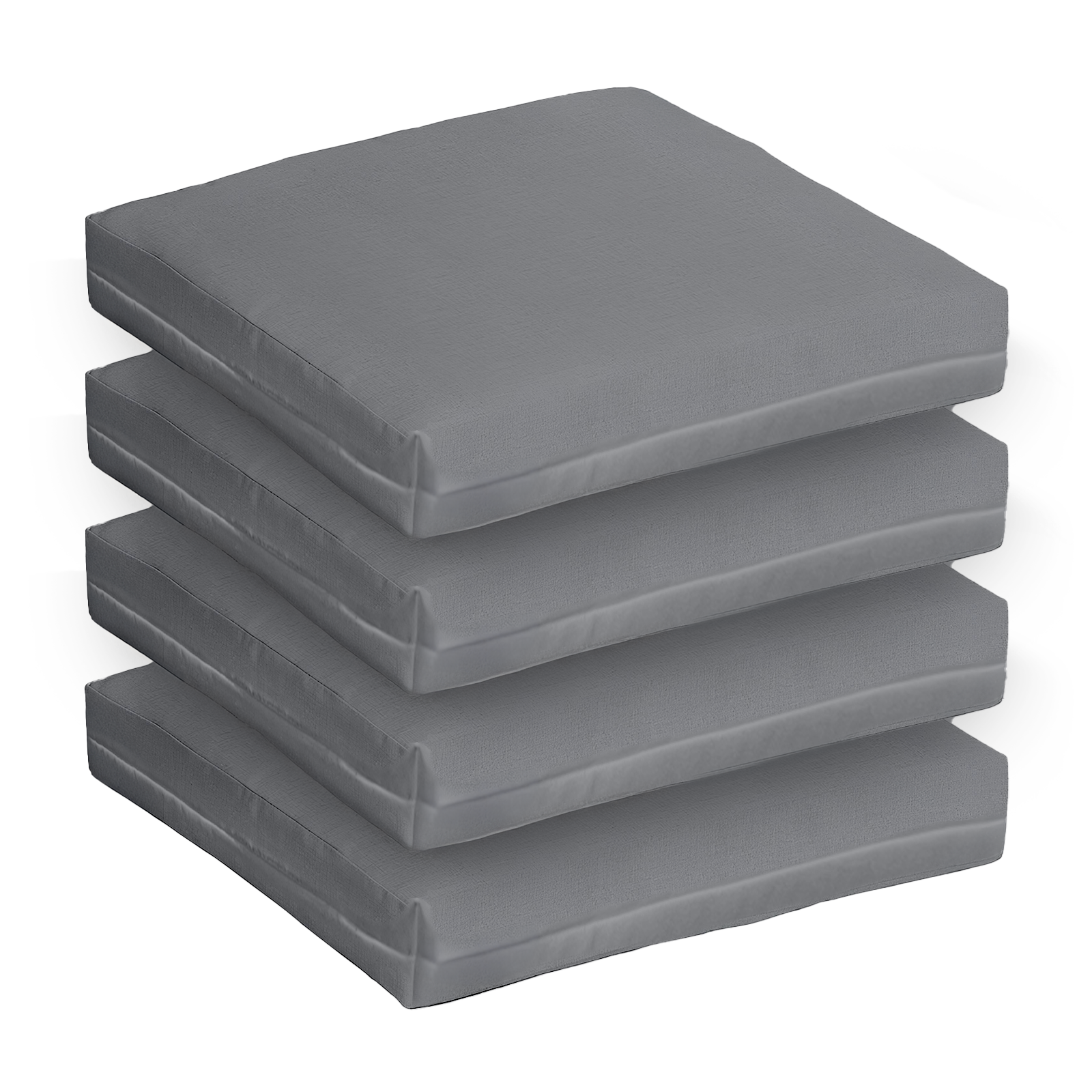 Set 4 Cuscini da Esterno per Salottino in Rattan 58×51 cm – Sfoderabili, Tessuto in Poliestere, Spessore 5 cm, Made in Italy