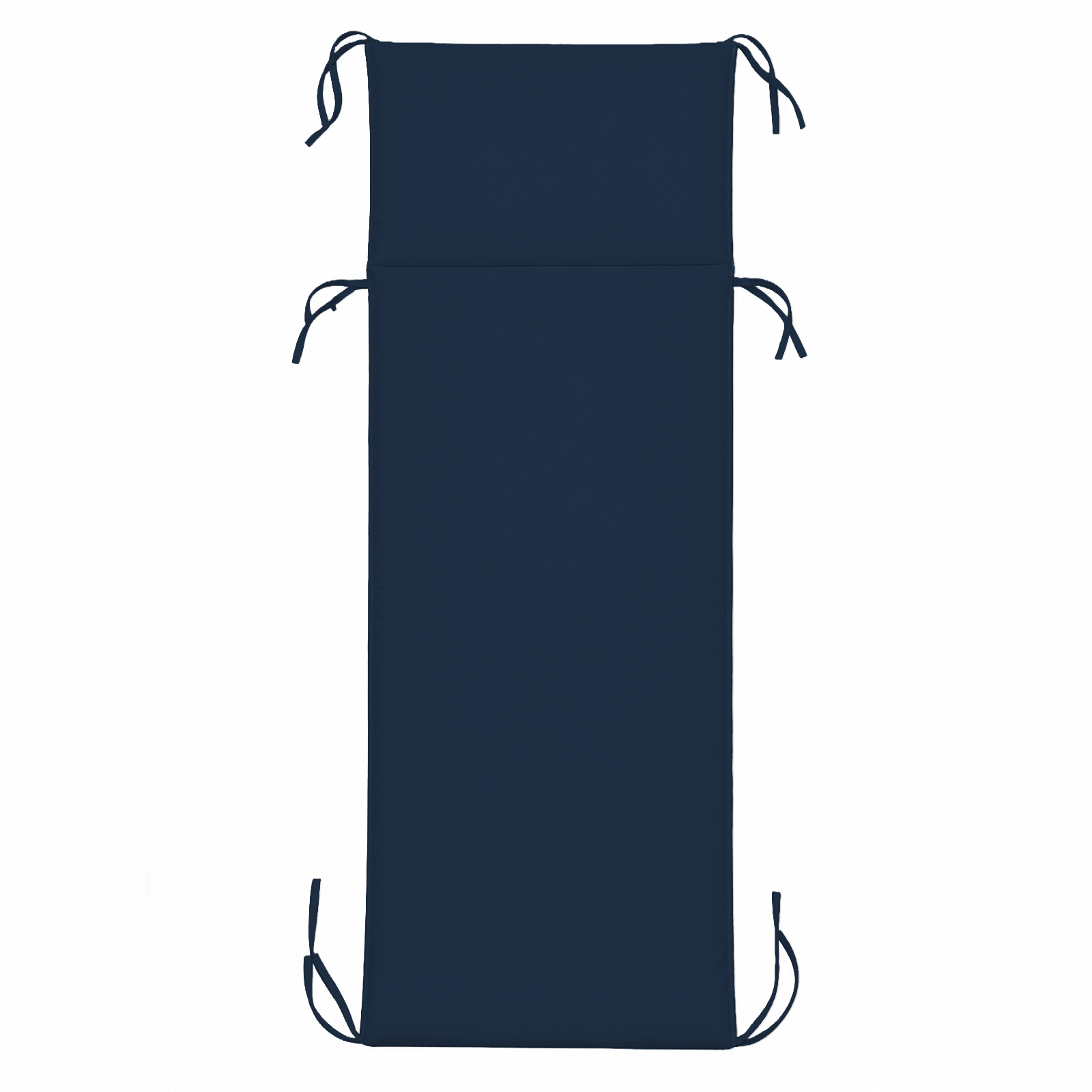 Cuscino per Lettino da Esterno Materassino Imbottito 60x190 cm con Laccetti Vari colori