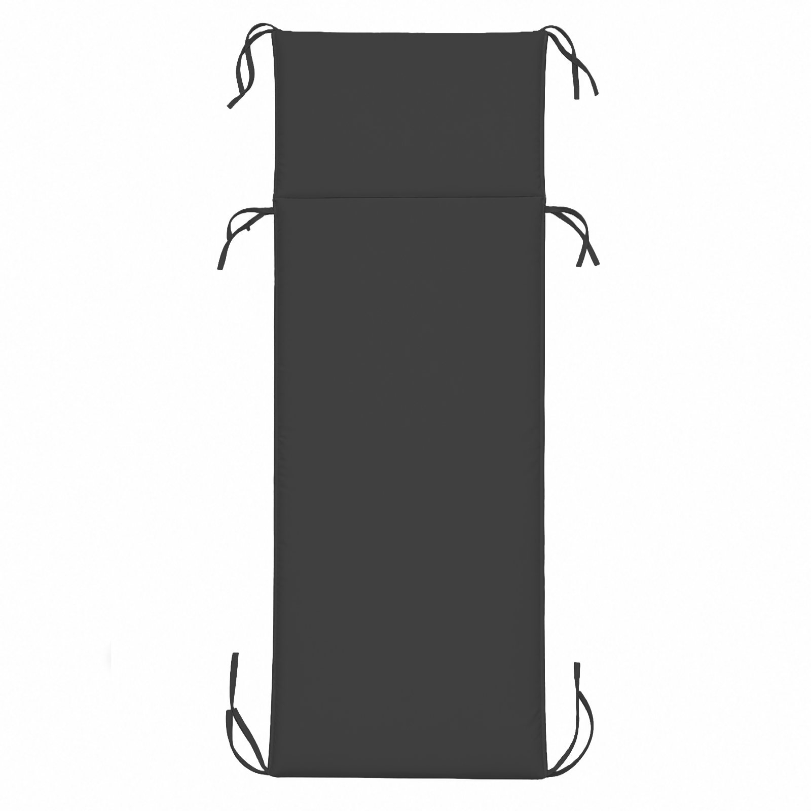 Cuscino per Lettino da Esterno Materassino Imbottito 60x190 cm con Laccetti Vari colori