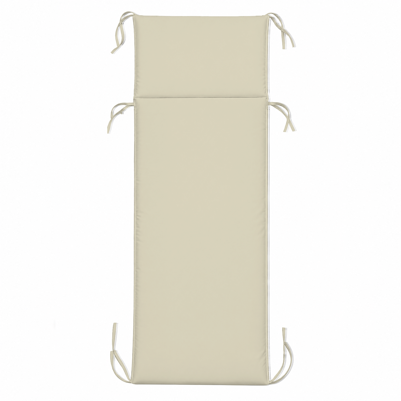 Cuscino per Lettino da Esterno Materassino Imbottito 60x190 cm con Laccetti Vari colori