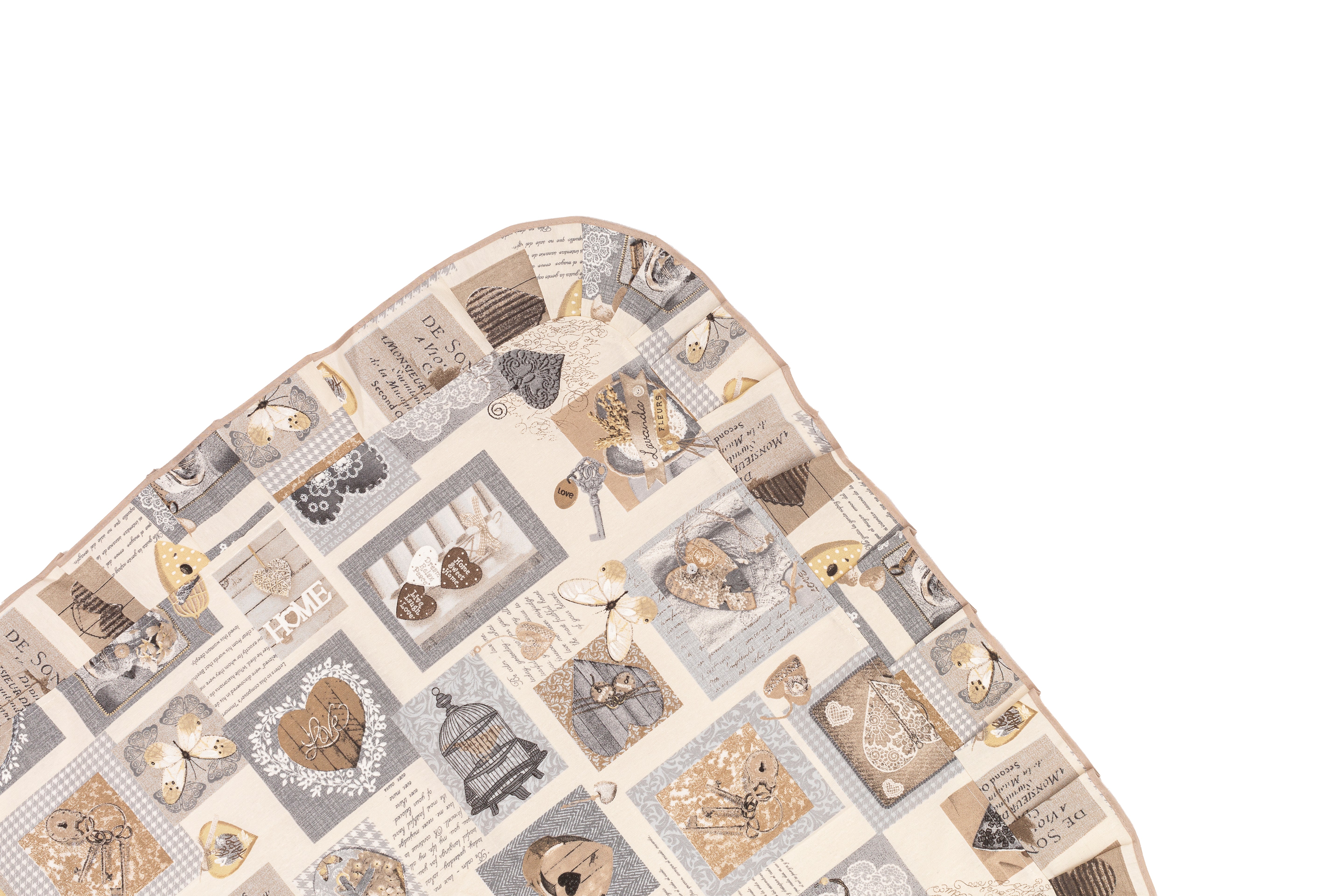 Centrotavola 90x90 cm in misto cotone Stile Country linea Chiave