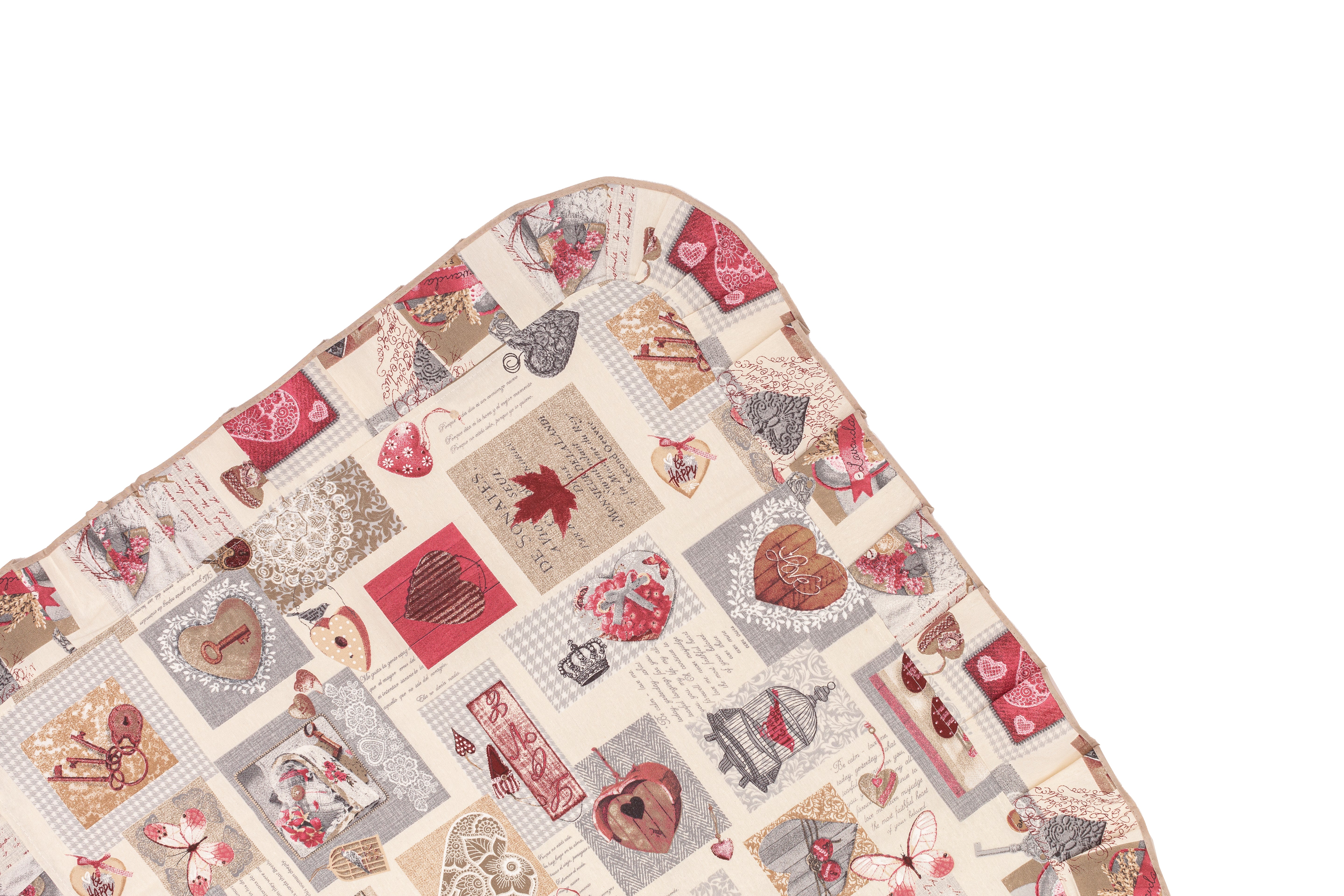 Centrotavola 90x90 cm in misto cotone Stile Country linea Chiave