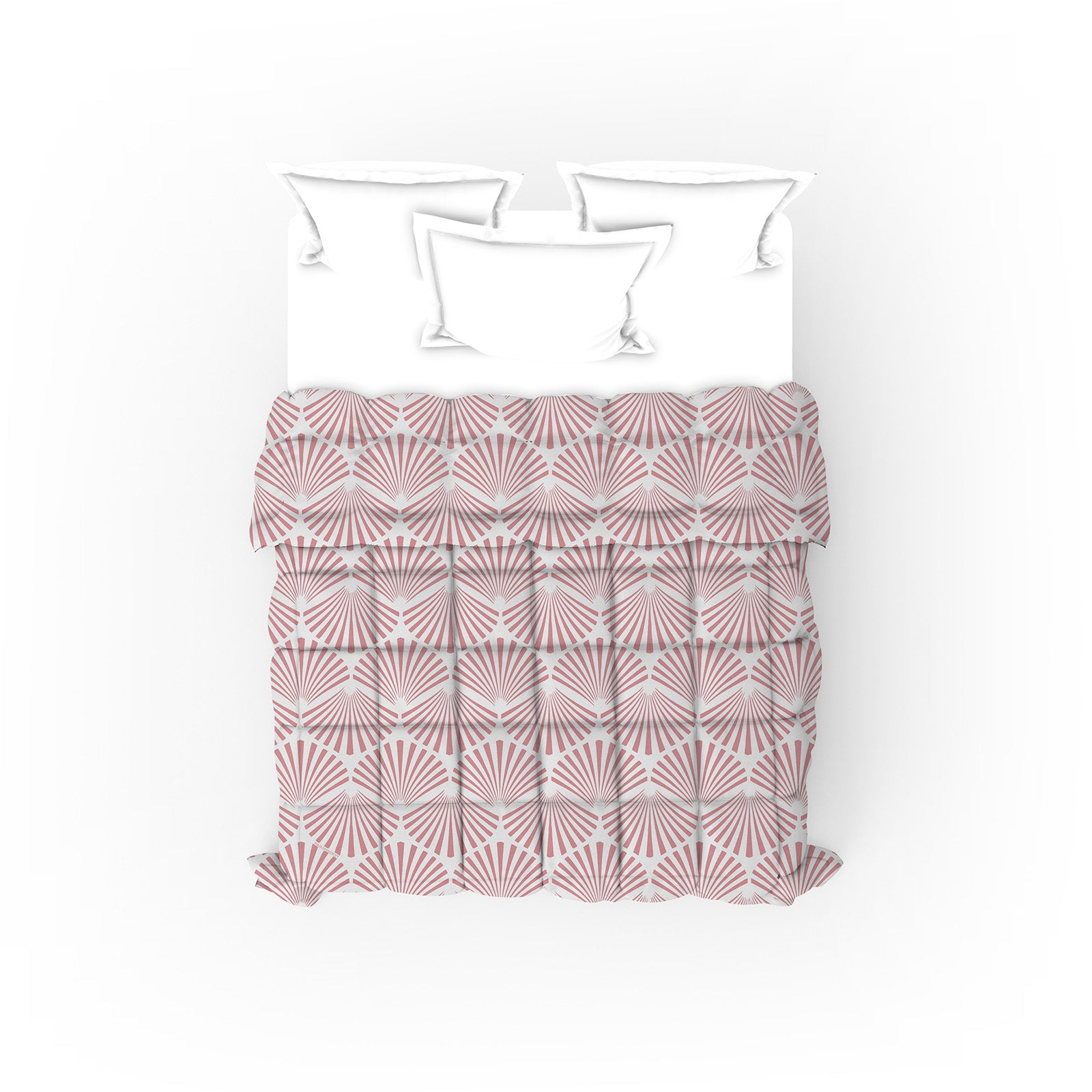 Trapunta Stampa Digitale Matrimoniale 260x270 piumone king size fantasia Conchiglia