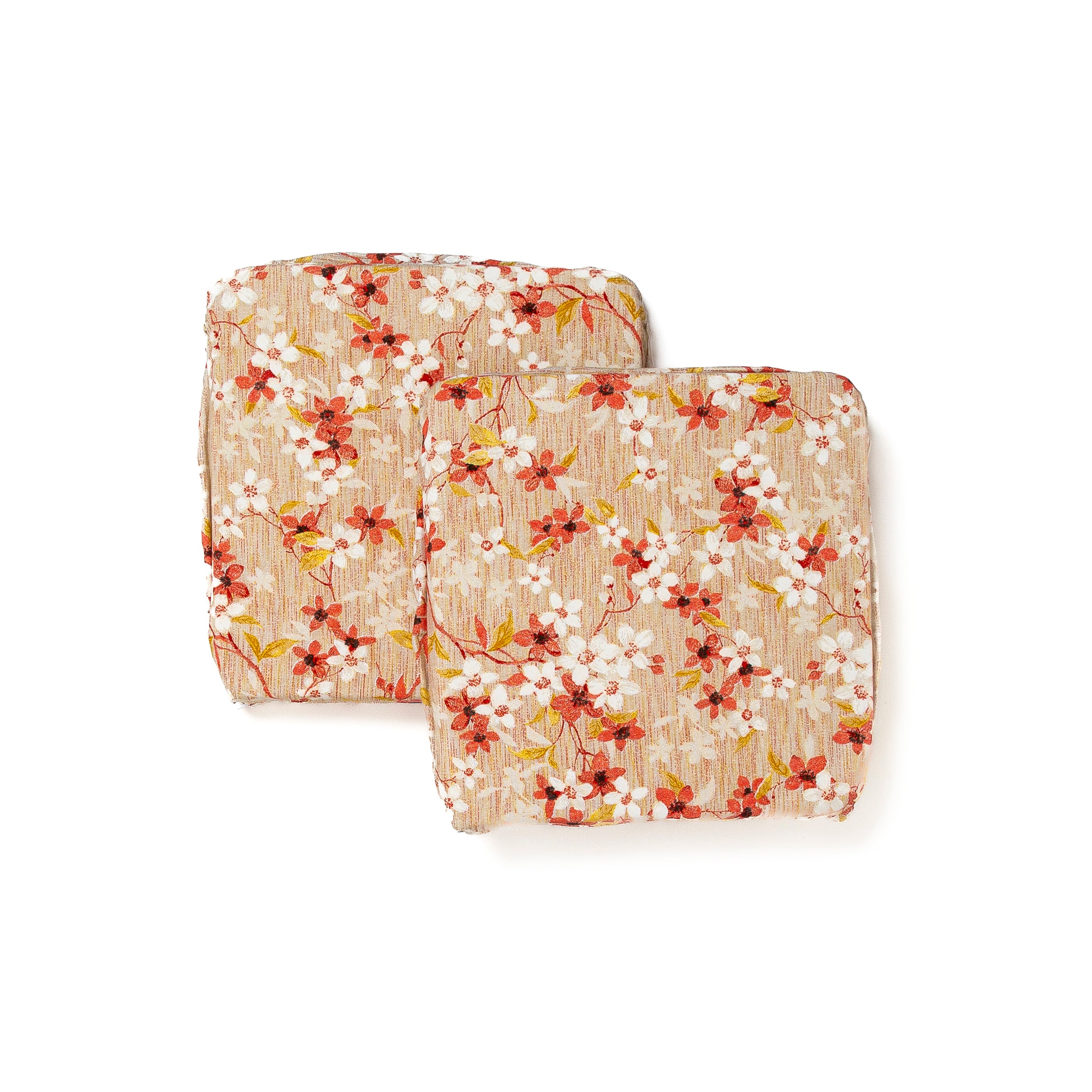 Cuscini Sedie Cucina Fiore Dalila Paramaison Set 2 Pezzi 40x40x4,5 cm Imbottiti Sfoderabili con Zip e Fascia Elastica Fantasia Floreale