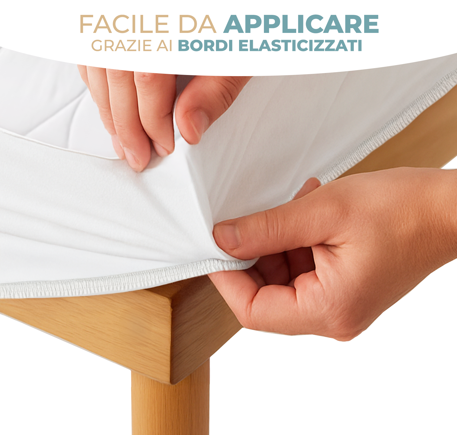 Coprirete Matrimoniale 160x190 cm con Angoli Elasticizzati Copridoghe Imbottito Trapuntato con Fascia Perimetrale Lavabile, Traspirante e Antipolvere