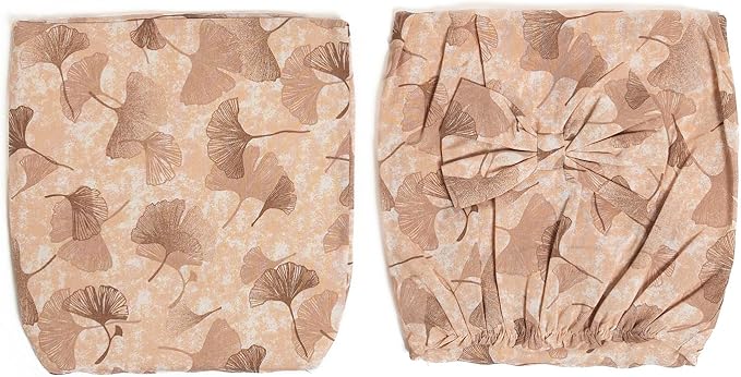 Set 2 Copri Schienali Sedia Imbottiti Sfoderabili con Elastico e Fiocco 45x40/47 cm Sinfonia