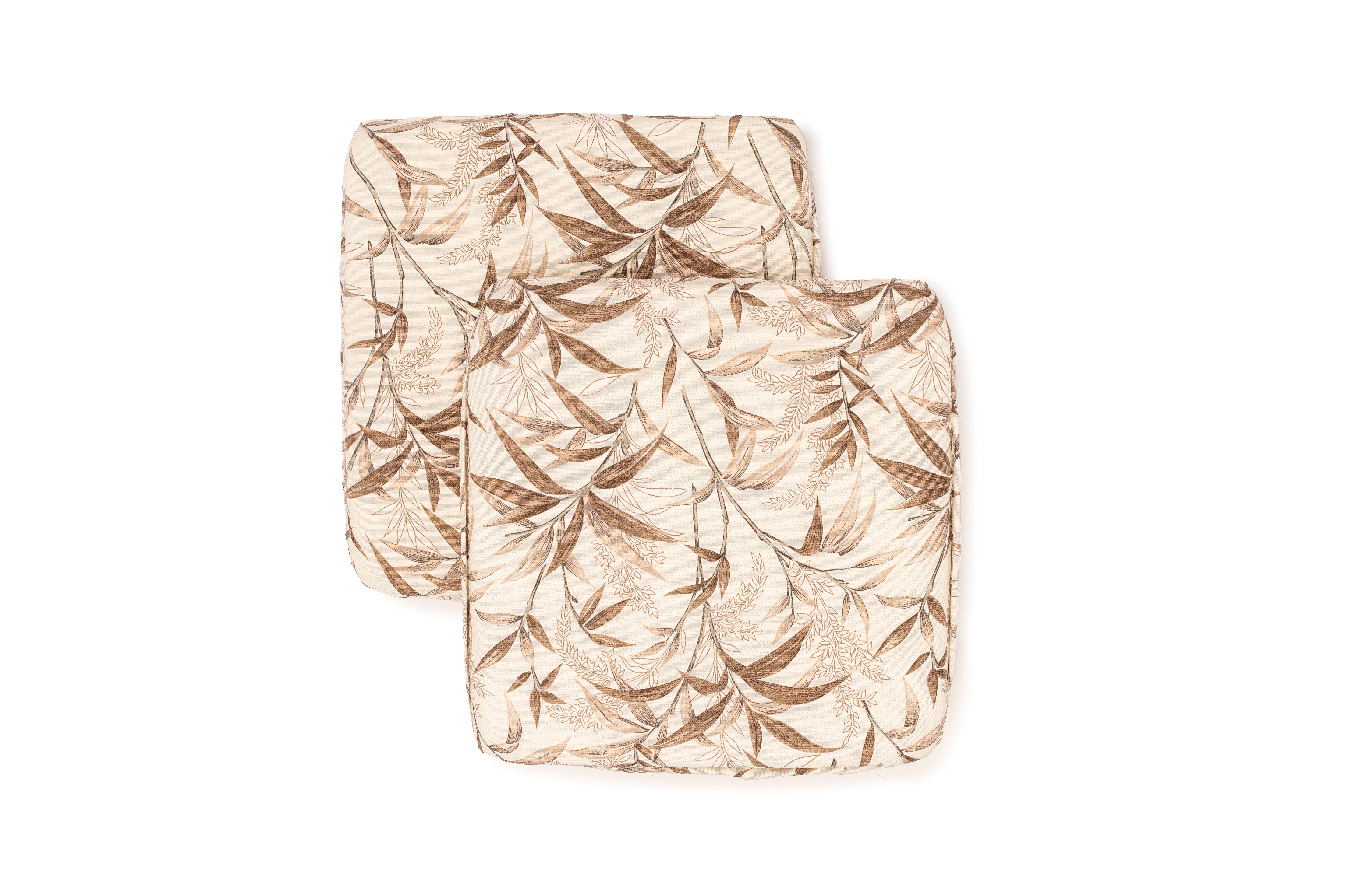 Cuscini Copri sedia 40x40 Set da 2 pezzi Imbottito con Fascia Elastica Stile Shabby Chic fantasia Ulivo