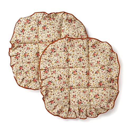 Cuscino Coprisedia trapuntato con alette stile Provenzale vari colori