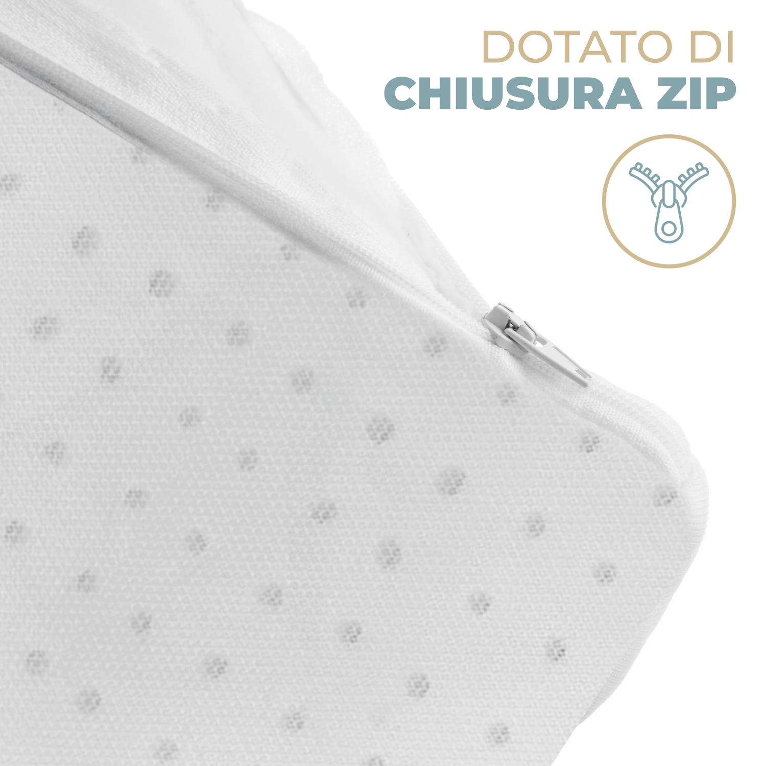 Guanciale Cuscino Letto Memory Foam Altezza 15 cm Forato Ergonomico, Morbido e Traspirante, Anallergico e Antiacaro con Federa Lavabile