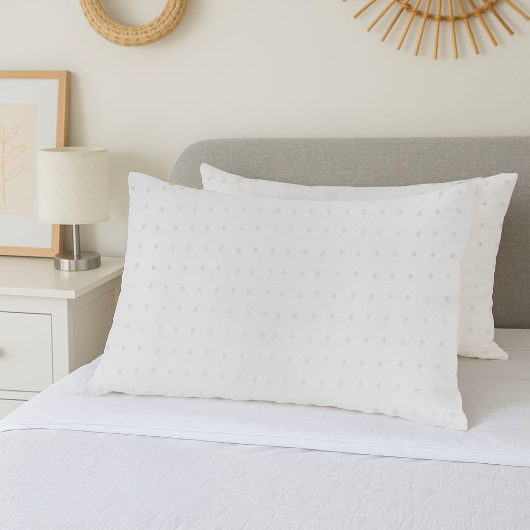 Guanciale Cuscino Letto Memory Foam Altezza 15 cm Forato Ergonomico, Morbido e Traspirante, Anallergico e Antiacaro con Federa Lavabile