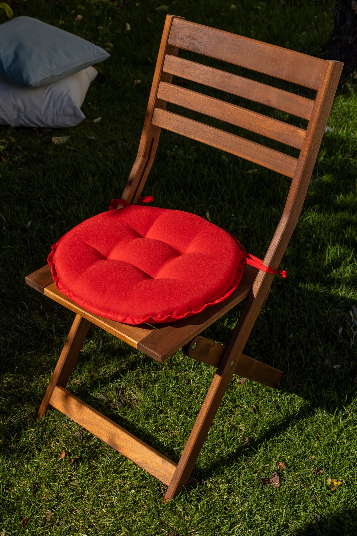 Cuscini per Sedia con Lacci diametro 40 rotondi cotone e poliestere vari colori